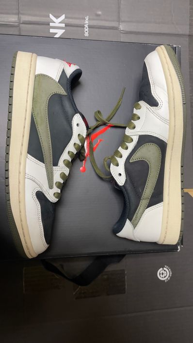 Travis Scott × Nike Women's Air Jordan 1 Low OG "Medium Olive"