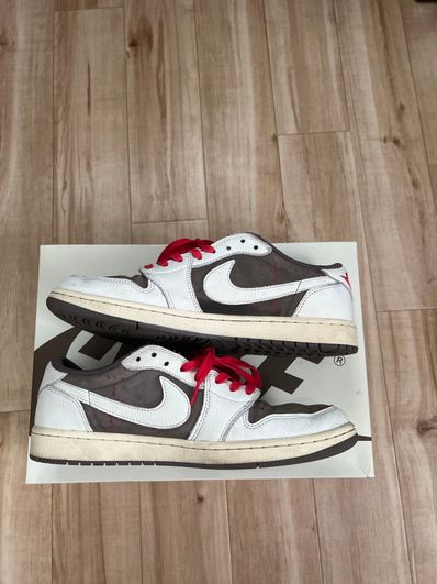 Travis Scott × Nike Air Jordan 1 Low OG SP "Reverse Mocha/Sail and Ridgerock"