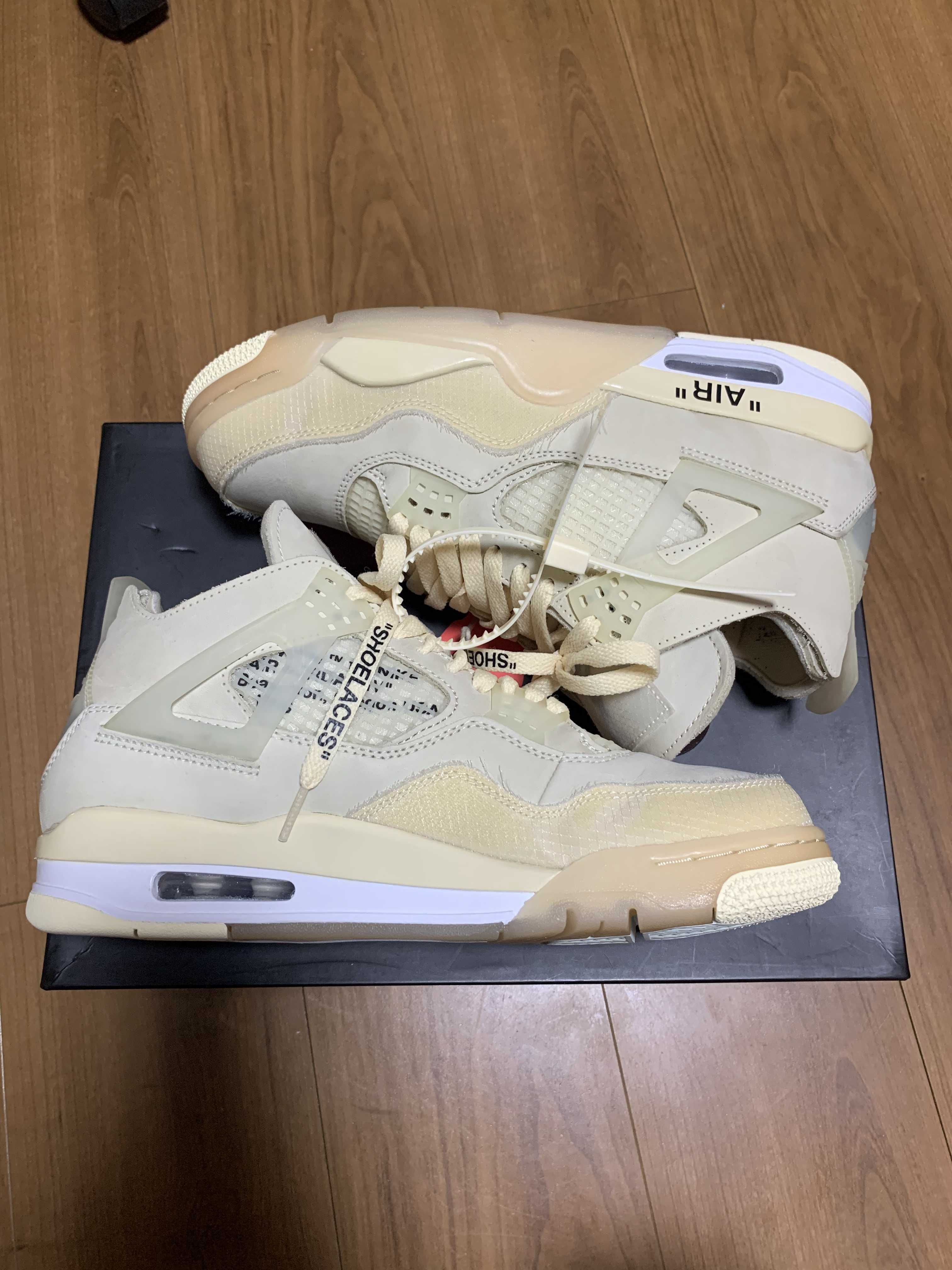 Off-White × Nike Women's Air Jordan 4 SP "Sail"