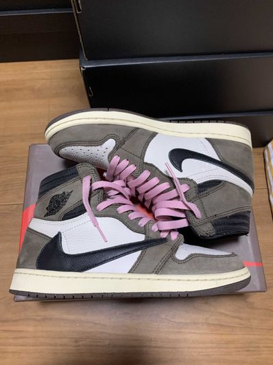 Travis Scott × Nike Air Jordan 1 Retro High OG TS SP "Sail/Dark Mocha"