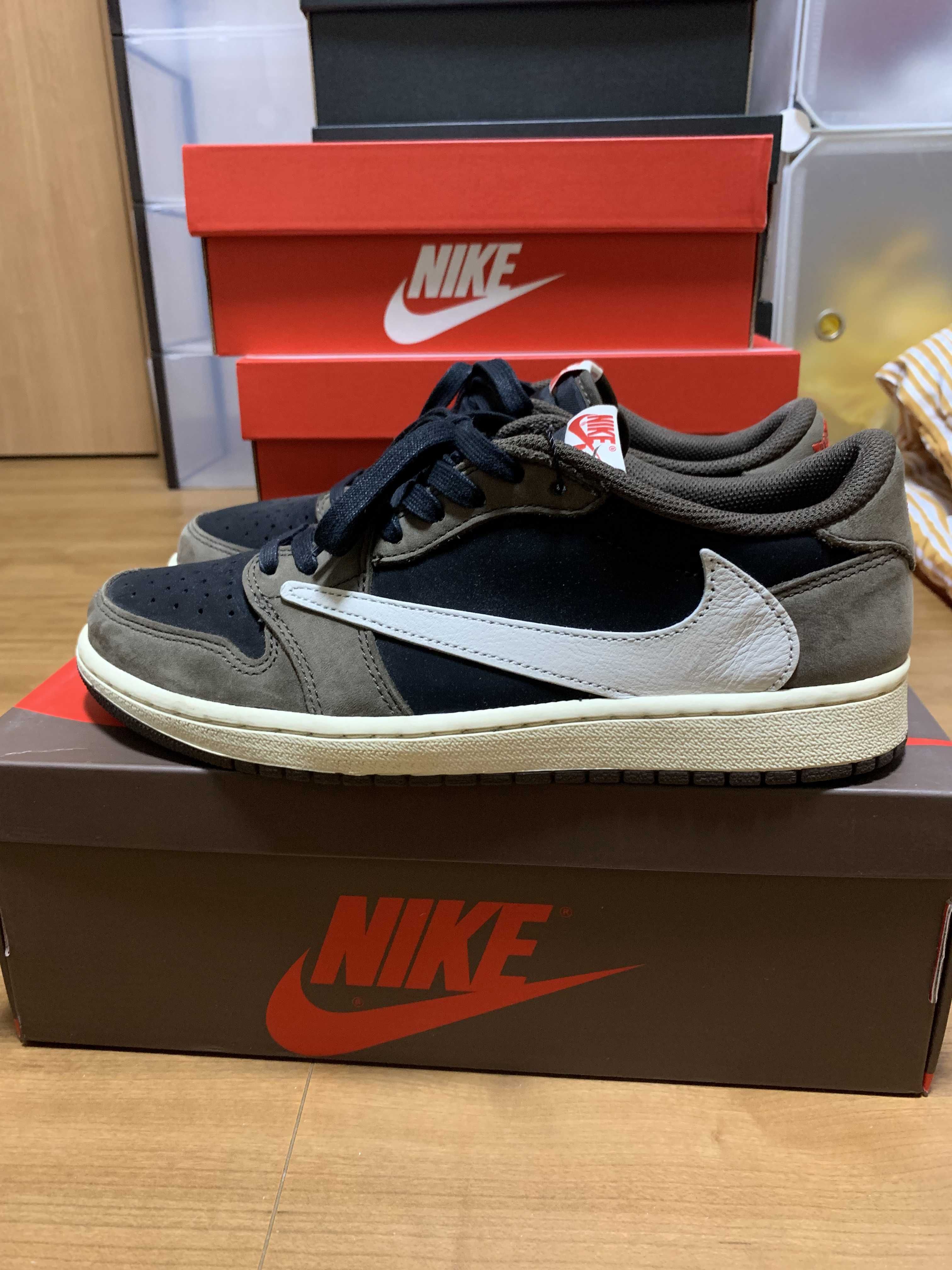 Travis Scott × Nike Air Jordan 1 Low OG SP-T  "Black/Dark Mocha"