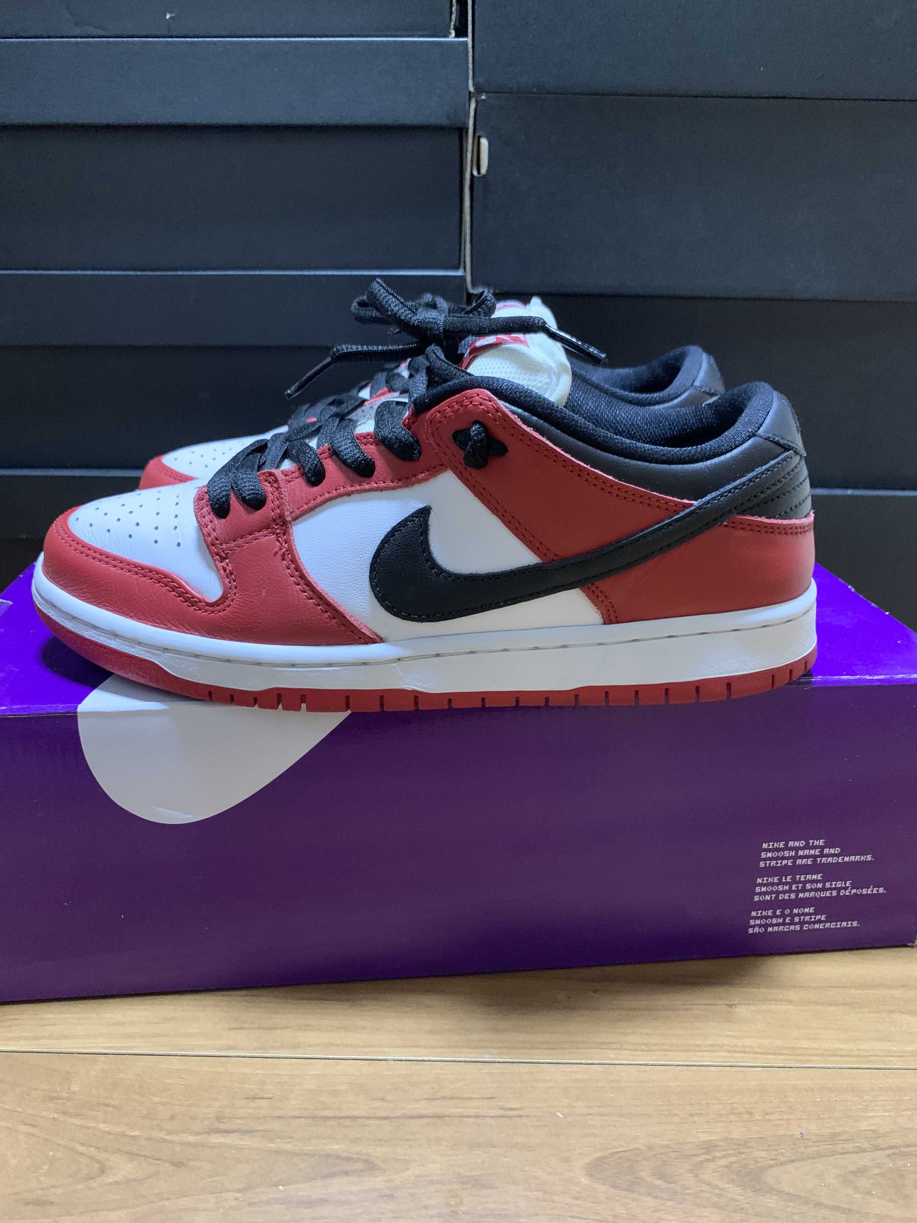 Nike SB Dunk Low Pro "J-Pack Chicago/Varsity Red and White"