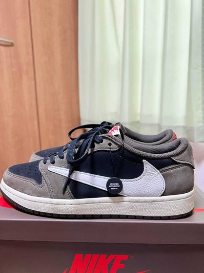 Travis Scott × Nike Air Jordan 1 Low OG SP-T "Black/Dark Mocha"