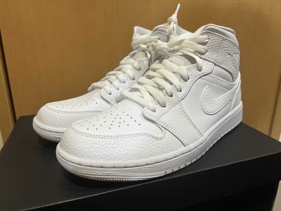 Nike Air Jordan 1 Mid "Triple White"(2020)
