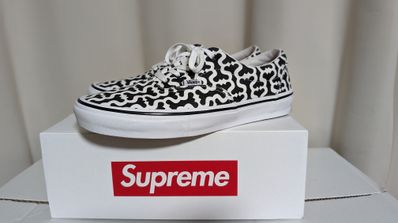 Supreme × Vans Monogram S Logo Skate ERA "Black"