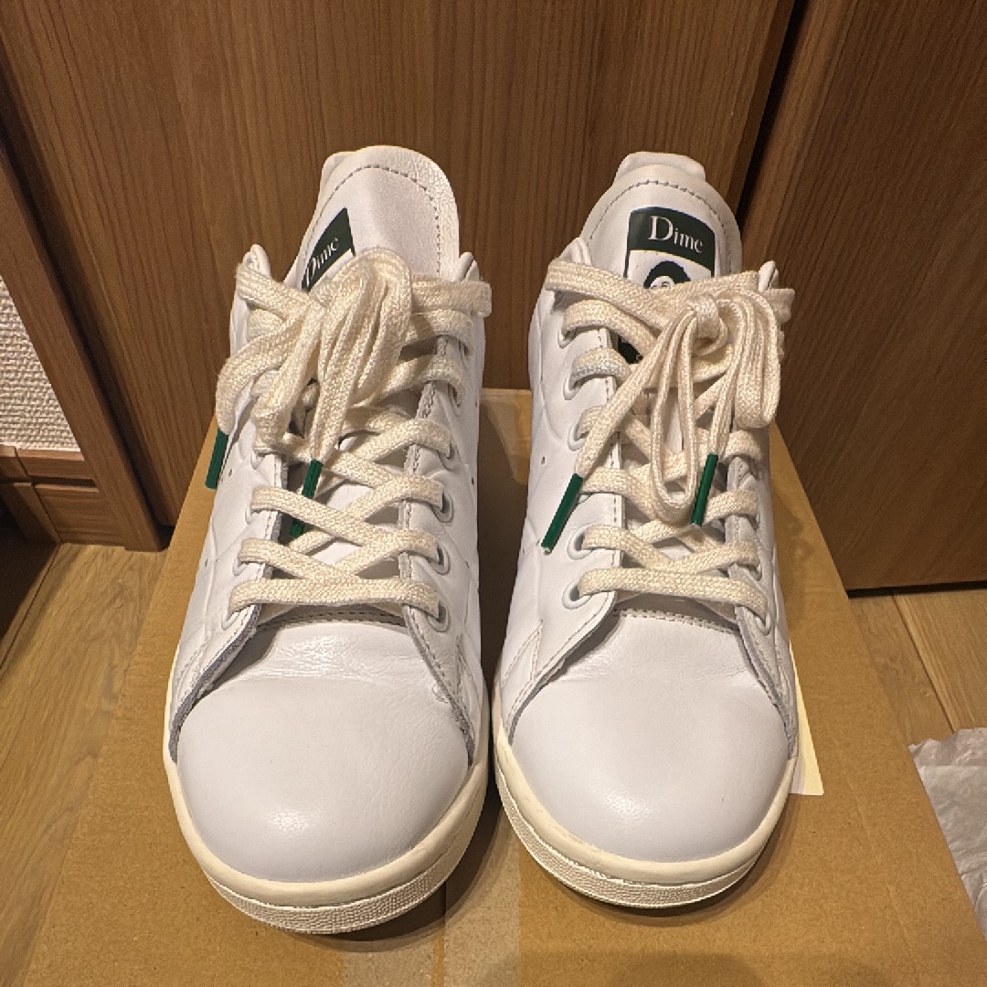 Dime × adidas Stan Smith "Footwear White/College Green/Green Oxide"
