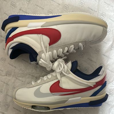 sacai × Nike Zoom Cortez "White and University Red"