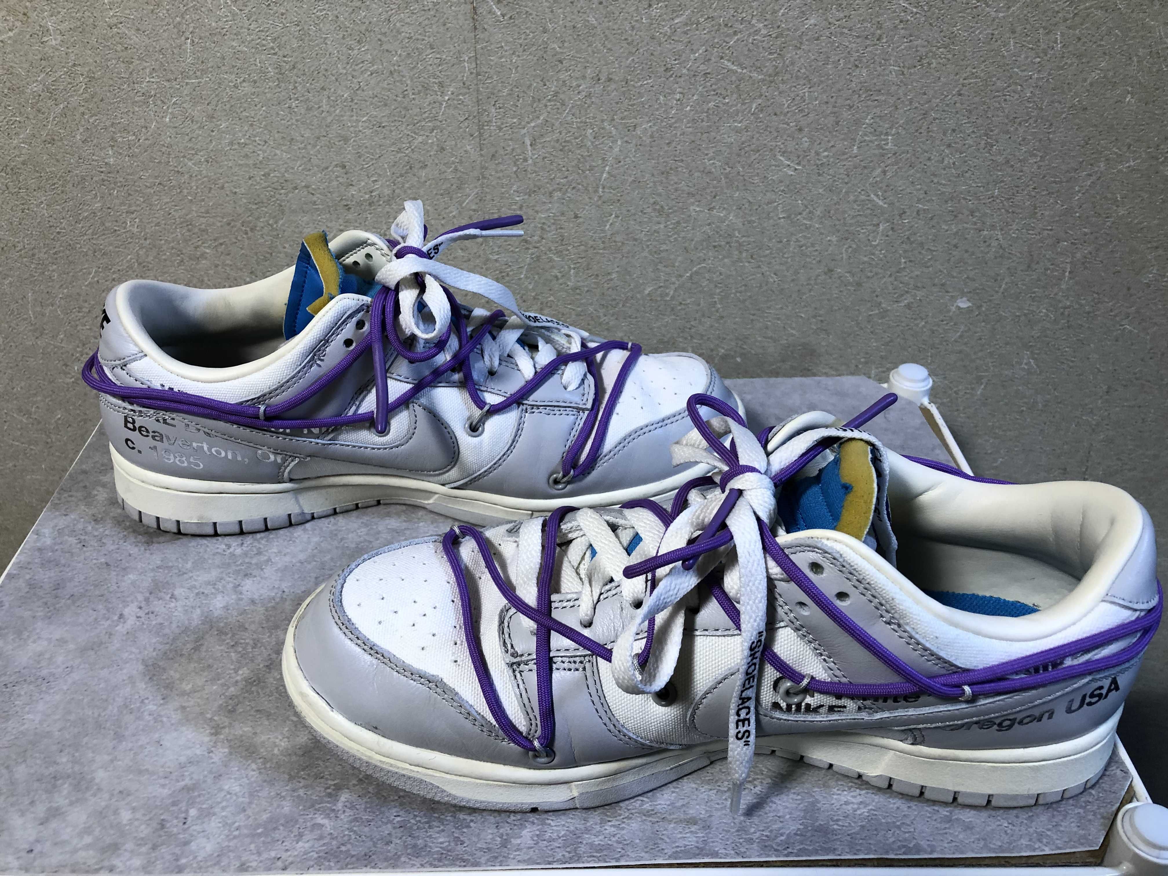 Off-White × Nike Dunk Low "Sail/Neutral Gray"