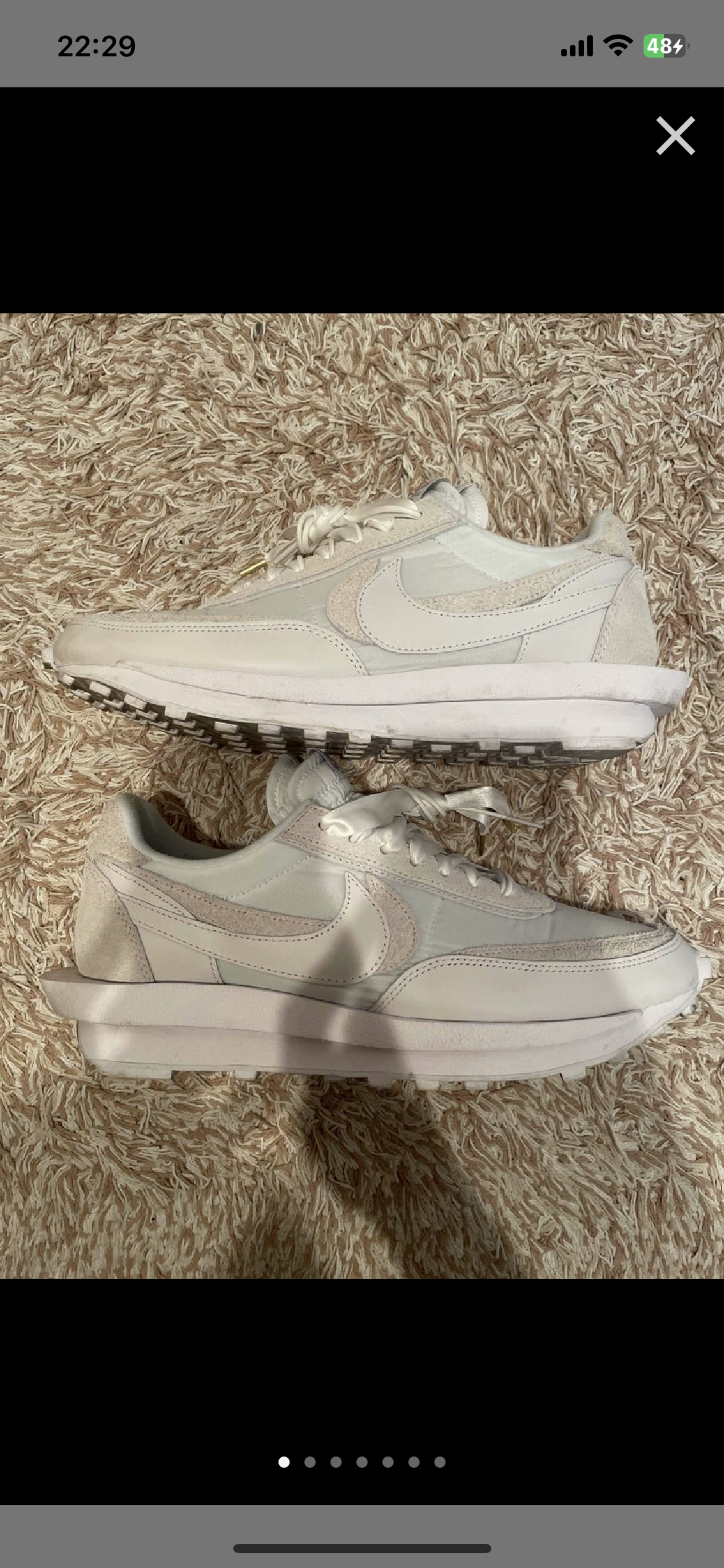 sacai × Nike LDV Waffle "Triple White"