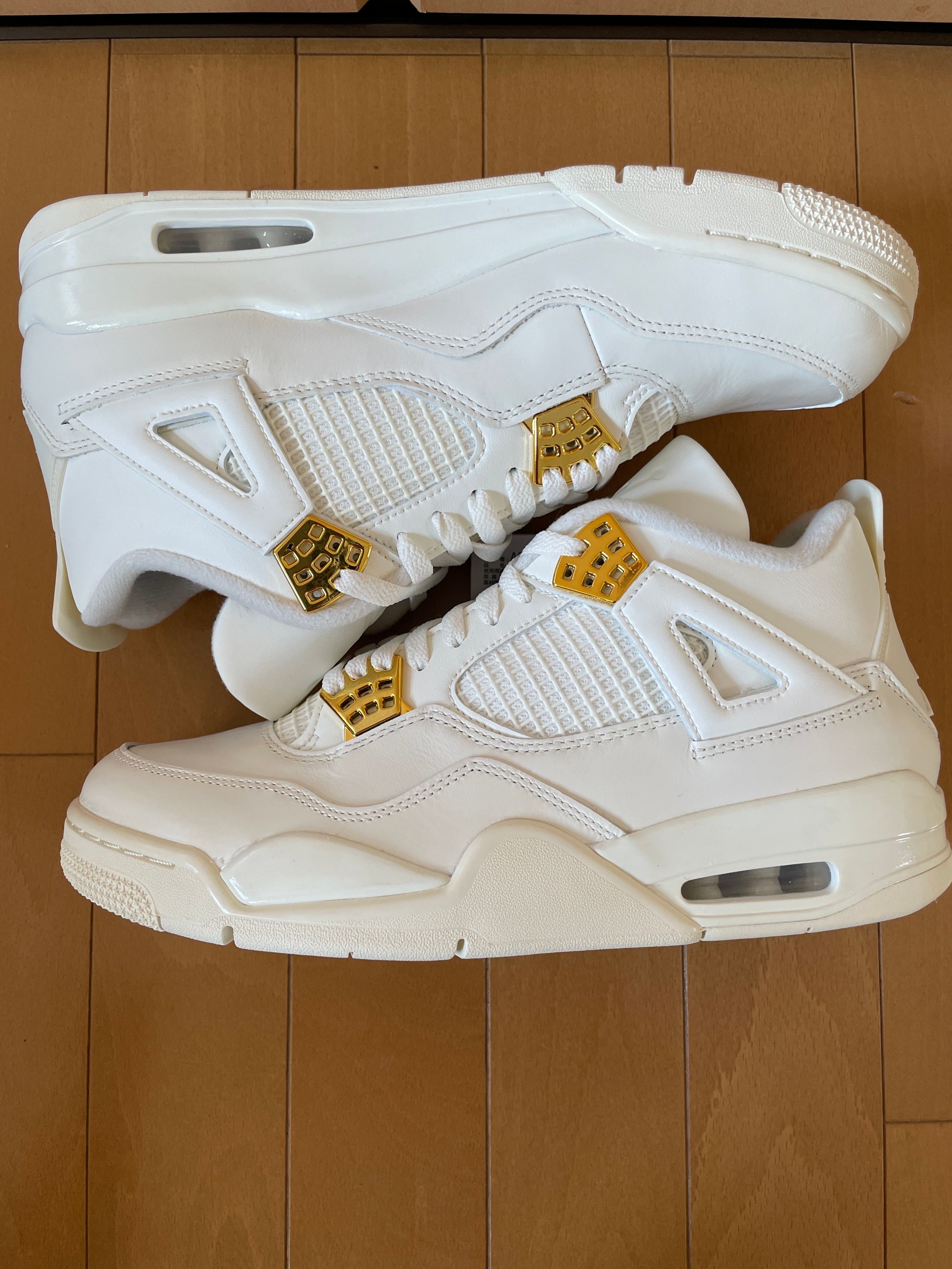 Nike Women's Air Jordan 4 Retro "White & Gold"