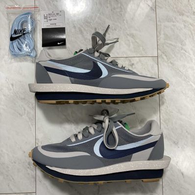 CLOT × Sacai × Nike LD Waffle "Grey Obsidian/Cool Grey"