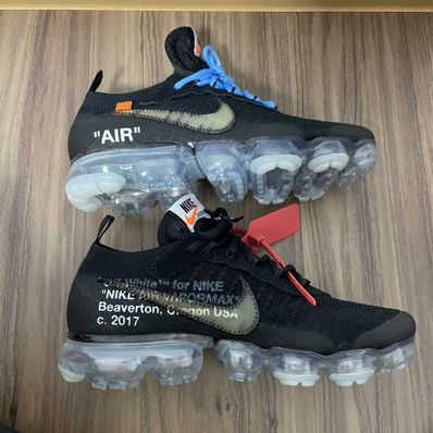 Off-White × Nike Air Vapormax "Black/Total Orange/Clear"