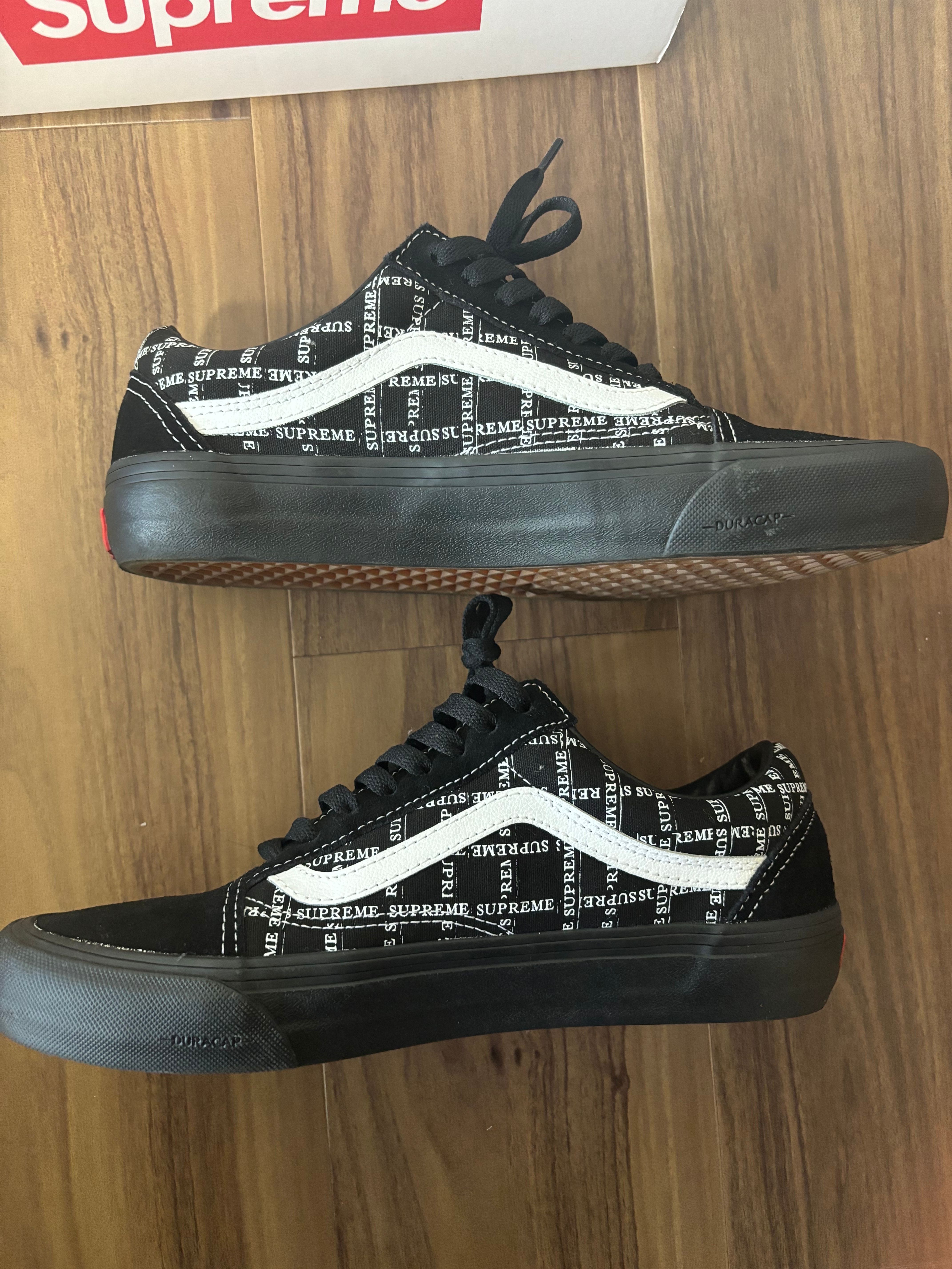 Supreme × Vans Old Skool "Black"
