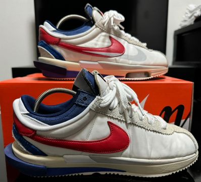 sacai × Nike Zoom Cortez "White and University Red"