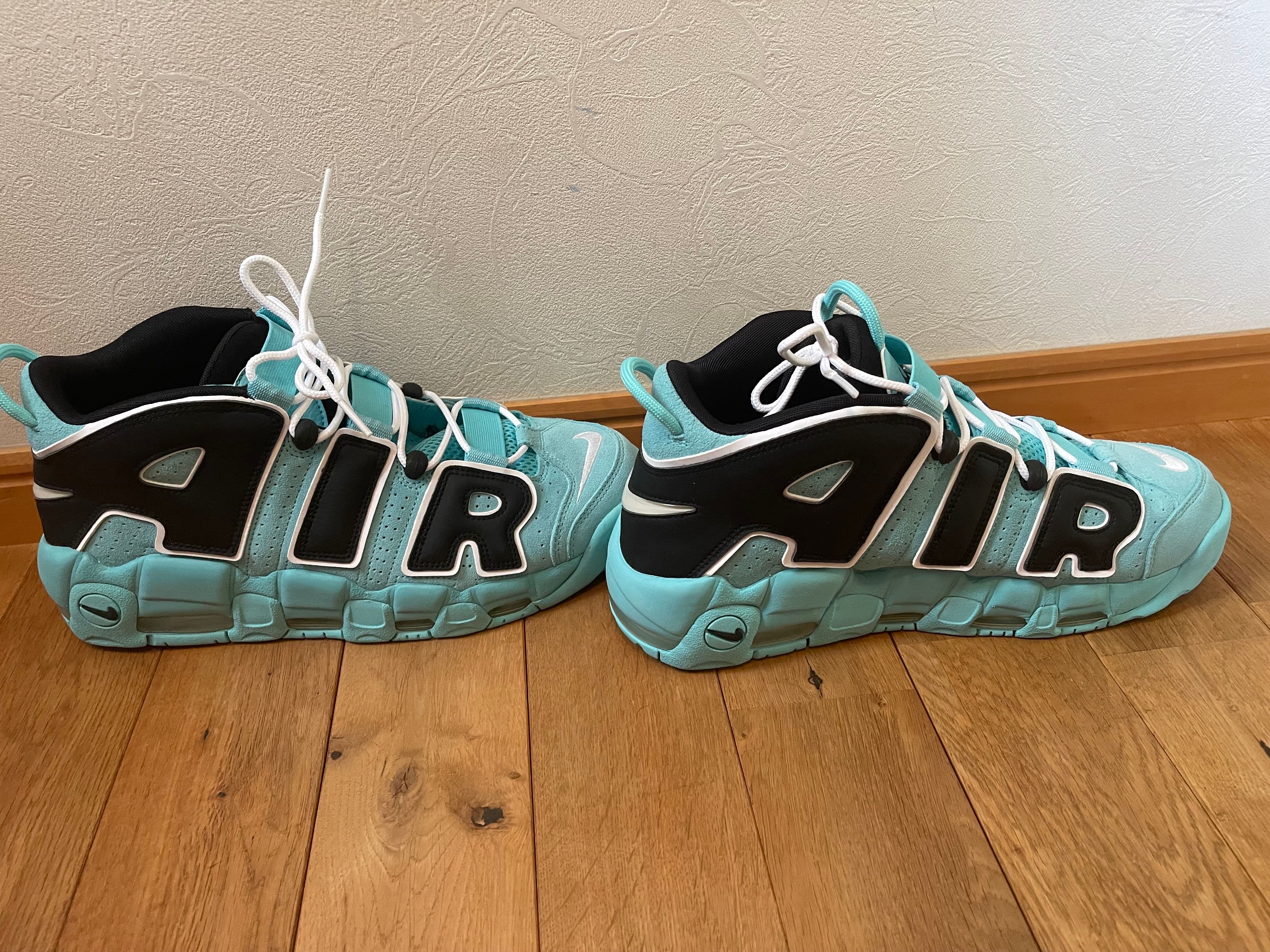 NIKE AIR MORE UPTEMPO "LIGHT AQUA / BLACK / WHITE"