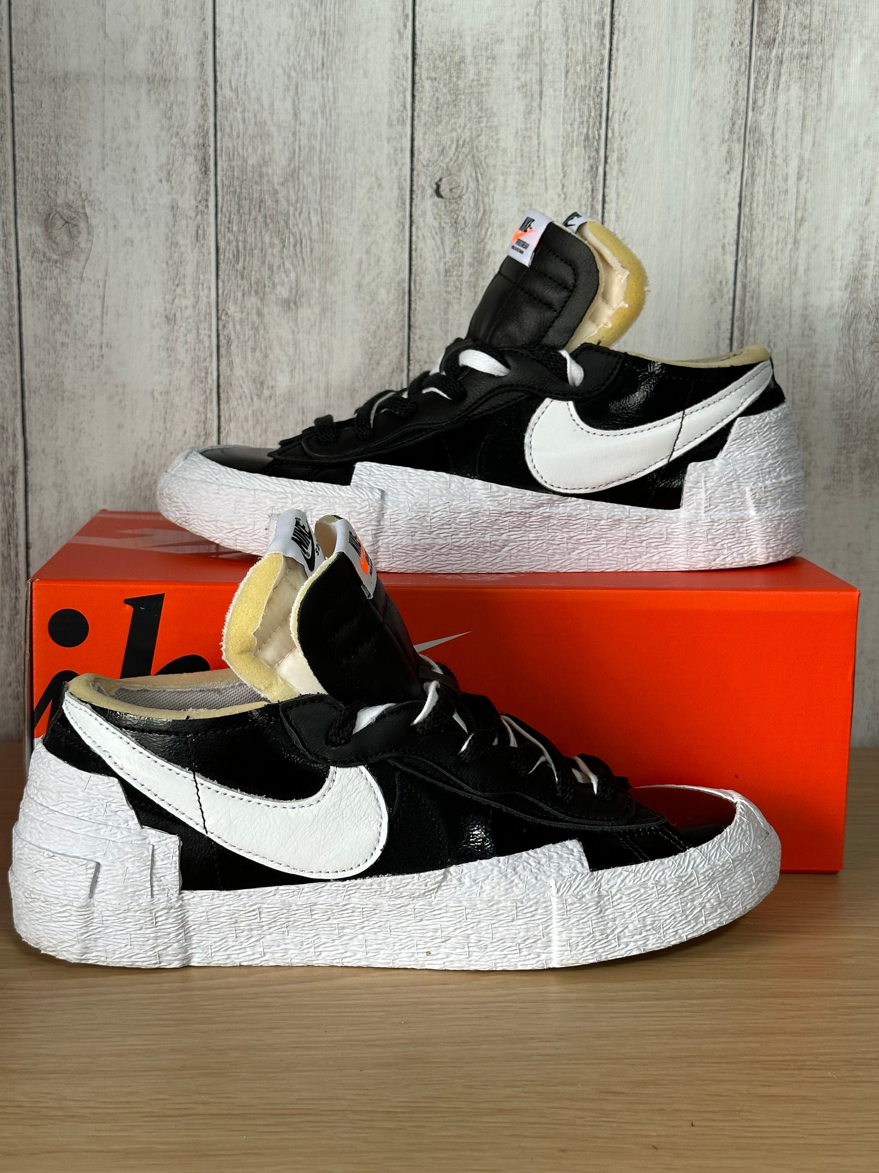 sacai × Nike Blazer Low "Black Patent Leather"