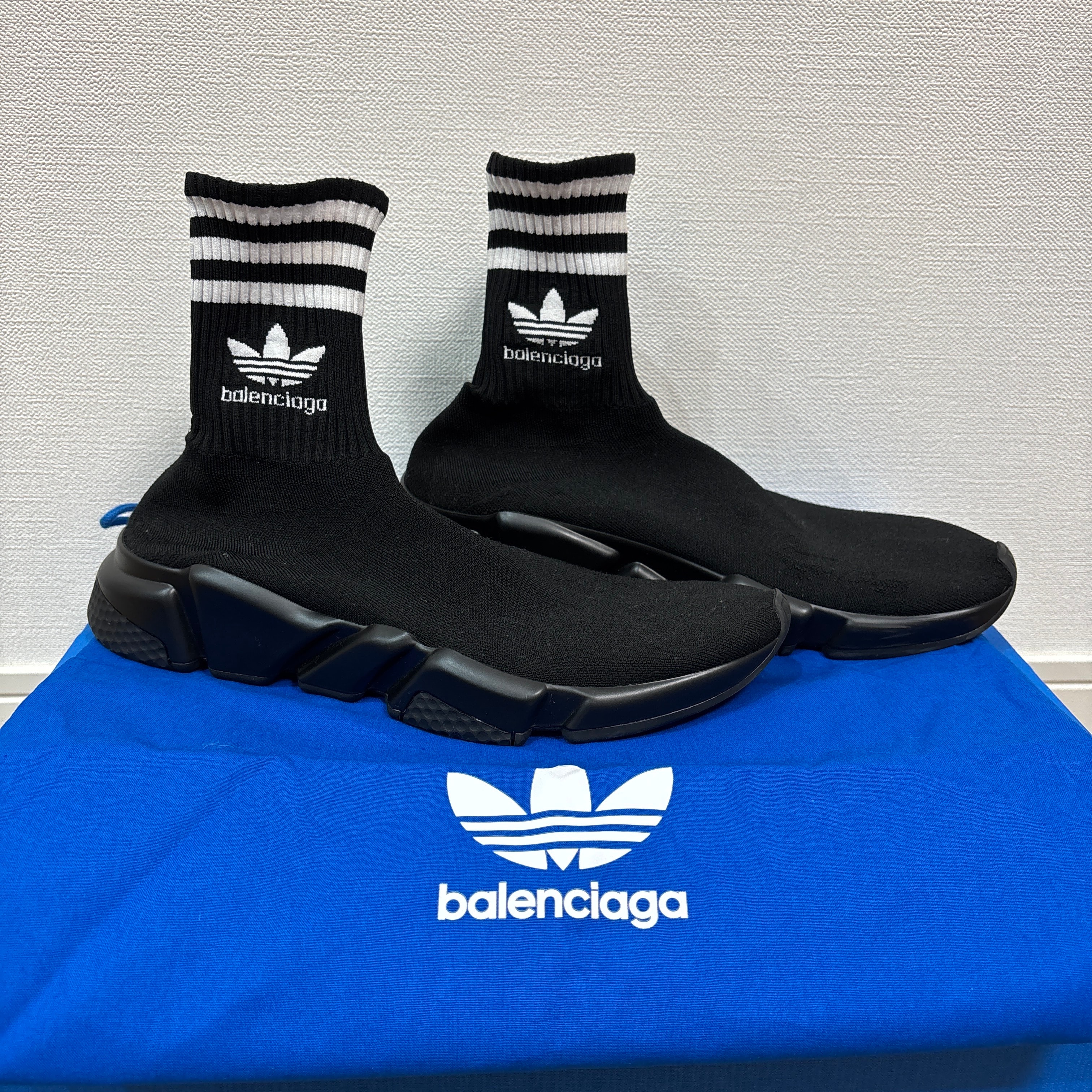 BALENCIAGA × adidas Women's Speed Trainer "Core Black"