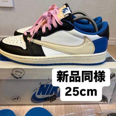 Travis Scott × fragment design × Nike Air Jordan 1 Low OG SP "Military Blue"