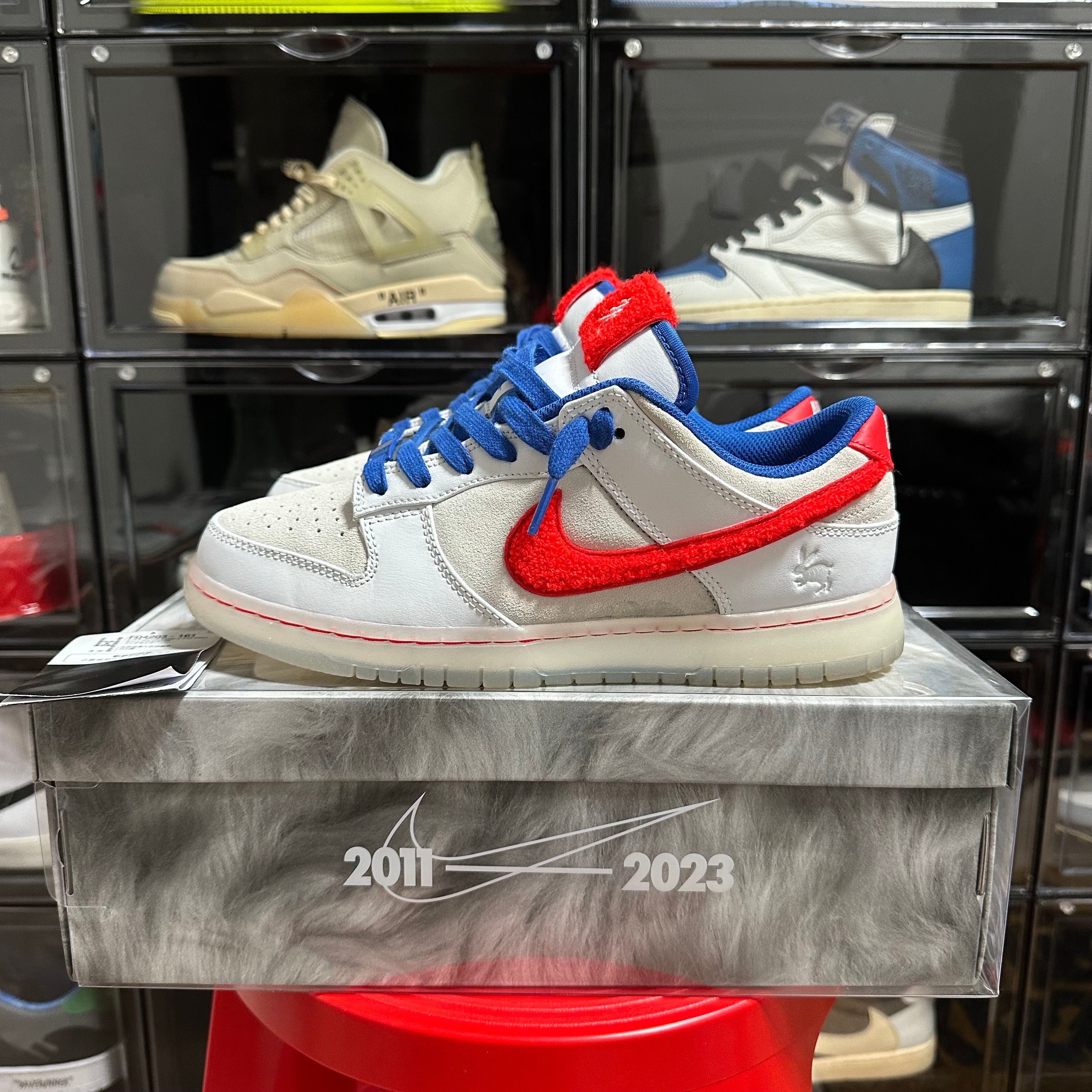 Nike Dunk Low Year of the Rabbit "White/Crimson-Varsity Royal"