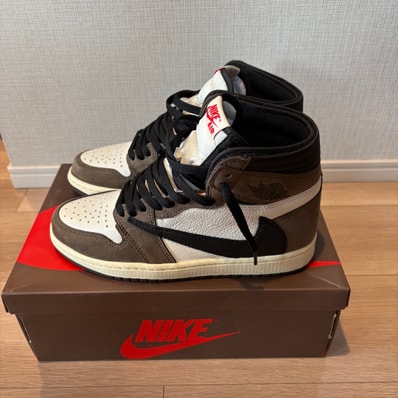 Travis Scott × Nike Air Jordan 1 Retro High OG TS SP "Sail/Dark Mocha"