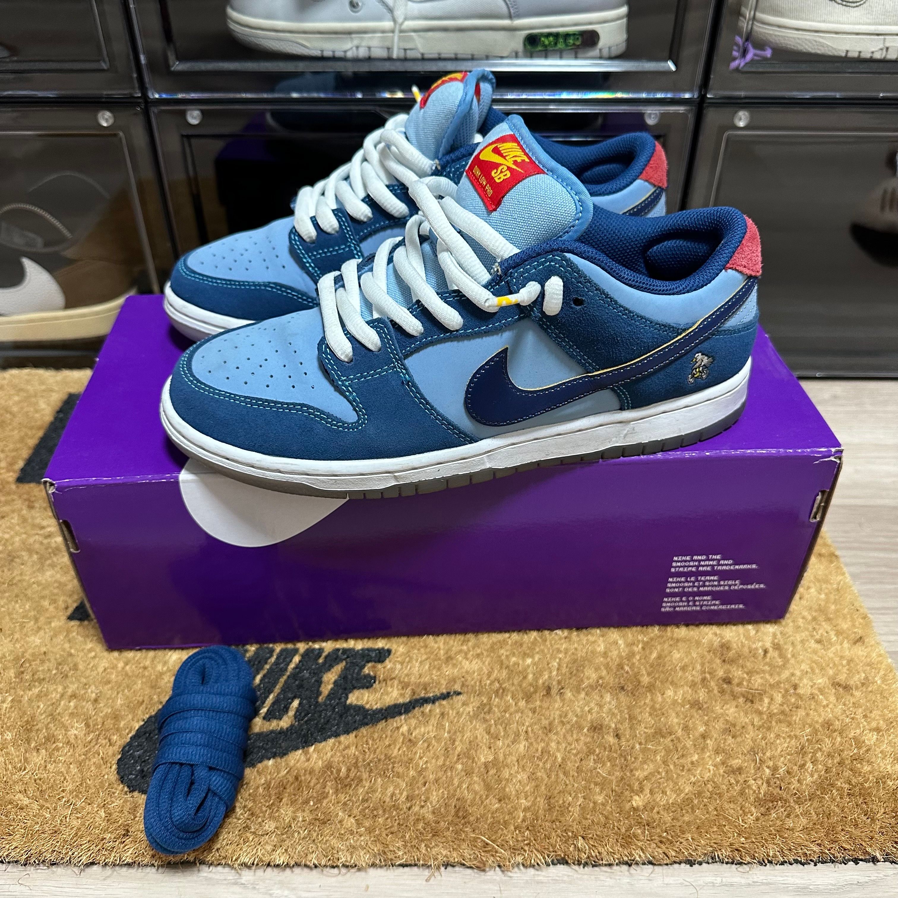 Why So Sad? × Nike SB Dunk Low "Coastal Blue/Speed Yellow-University Red"