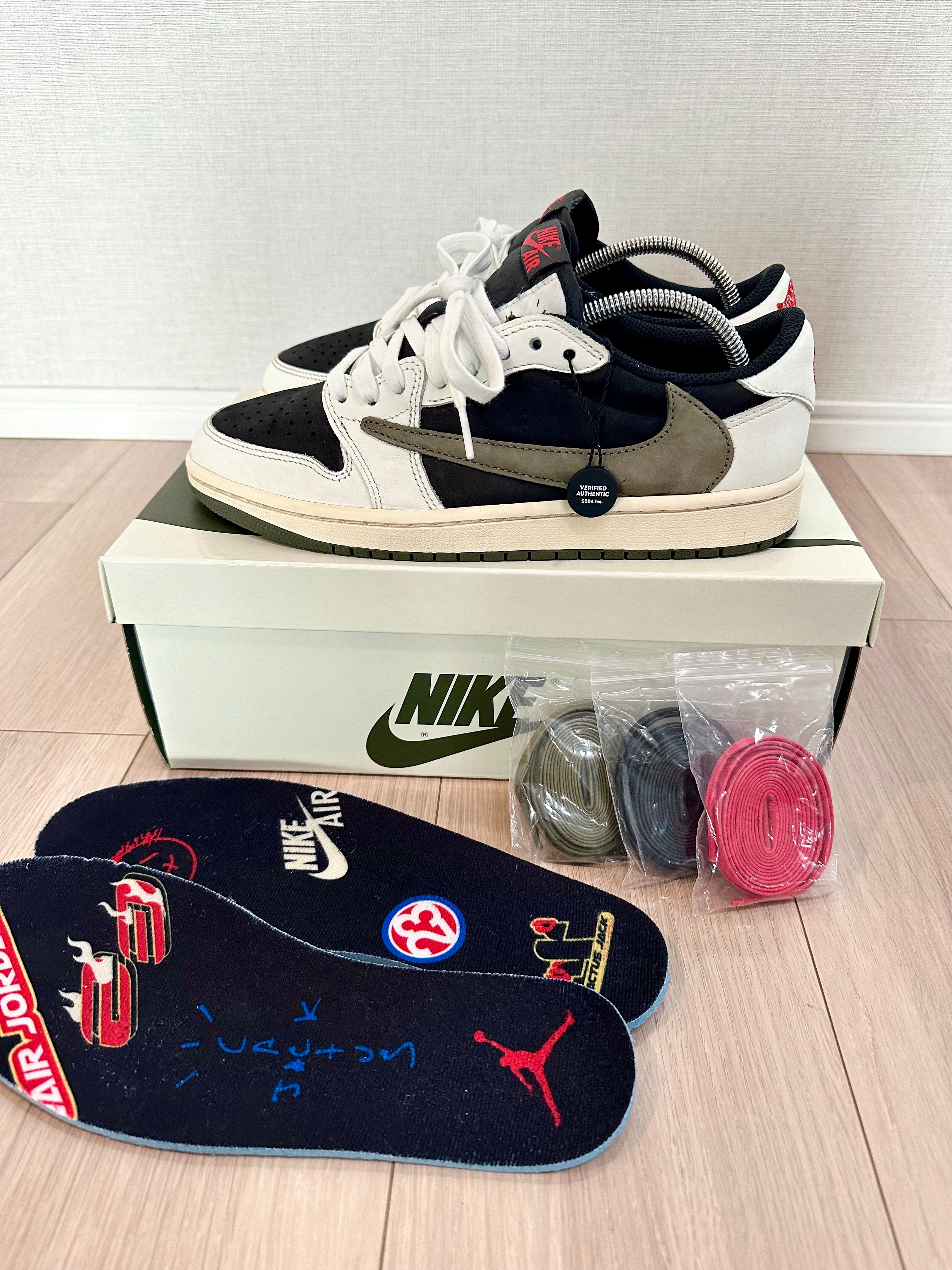 Travis Scott × Nike Women's Air Jordan 1 Low OG "Medium Olive"