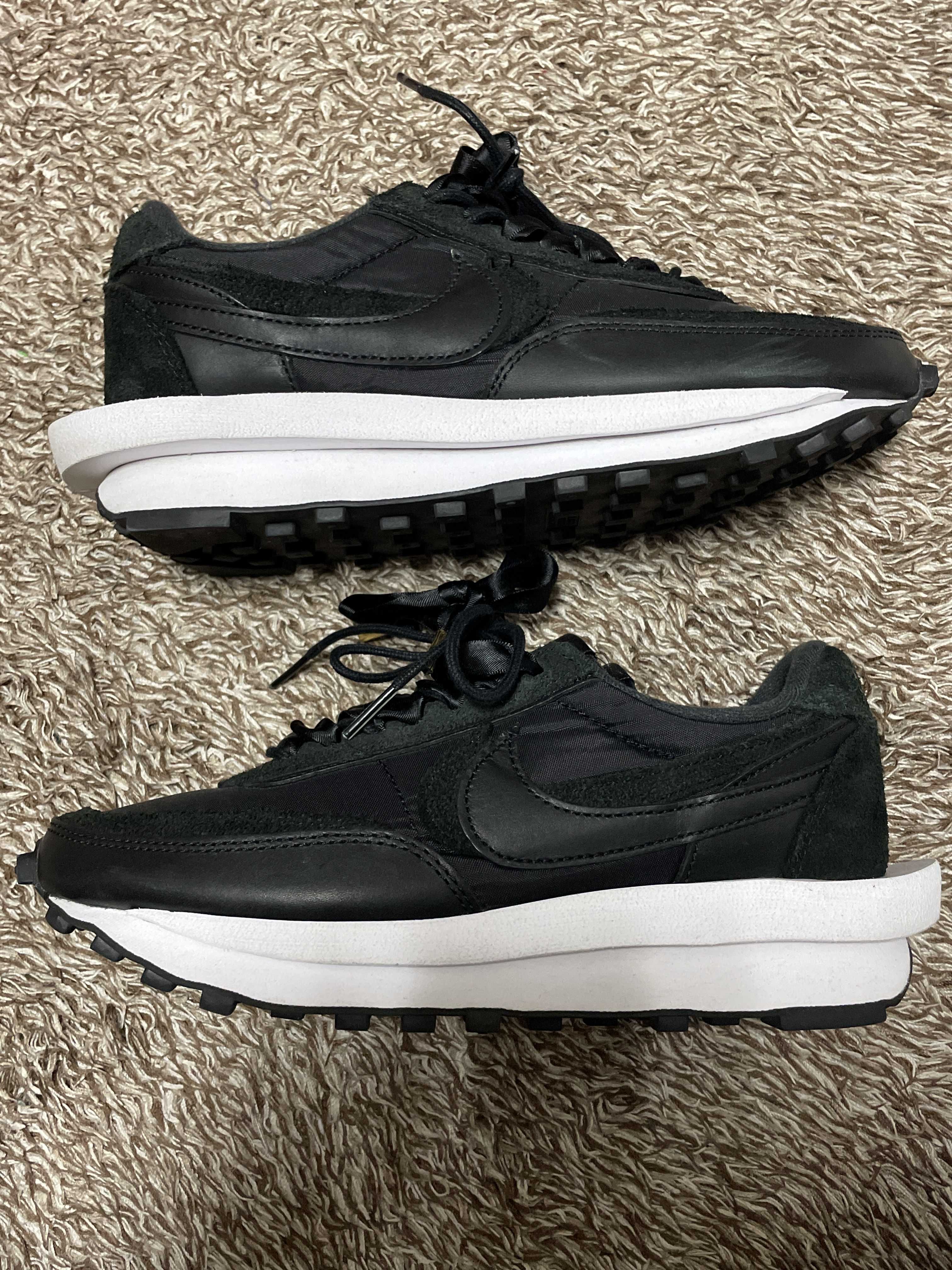 sacai × Nike LDV Waffle "Triple Black"