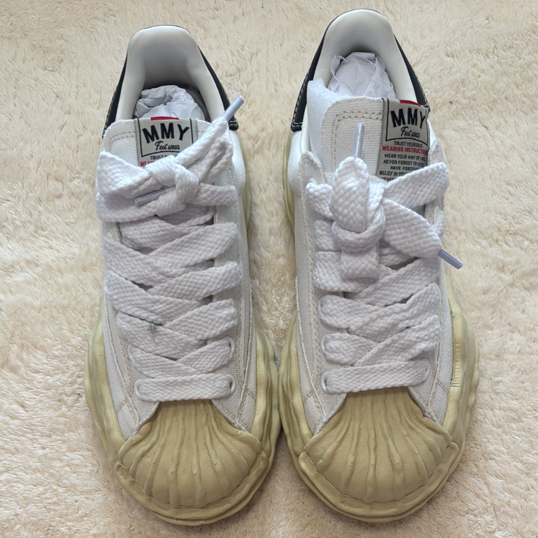 Maison MIHARA YASUHIRO BLAKEY VL OG Sole Canvas Low-top Sneaker "White"