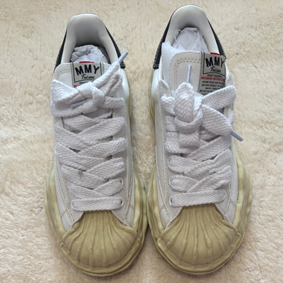 Maison MIHARA YASUHIRO BLAKEY VL OG Sole Canvas Low-top Sneaker "White"