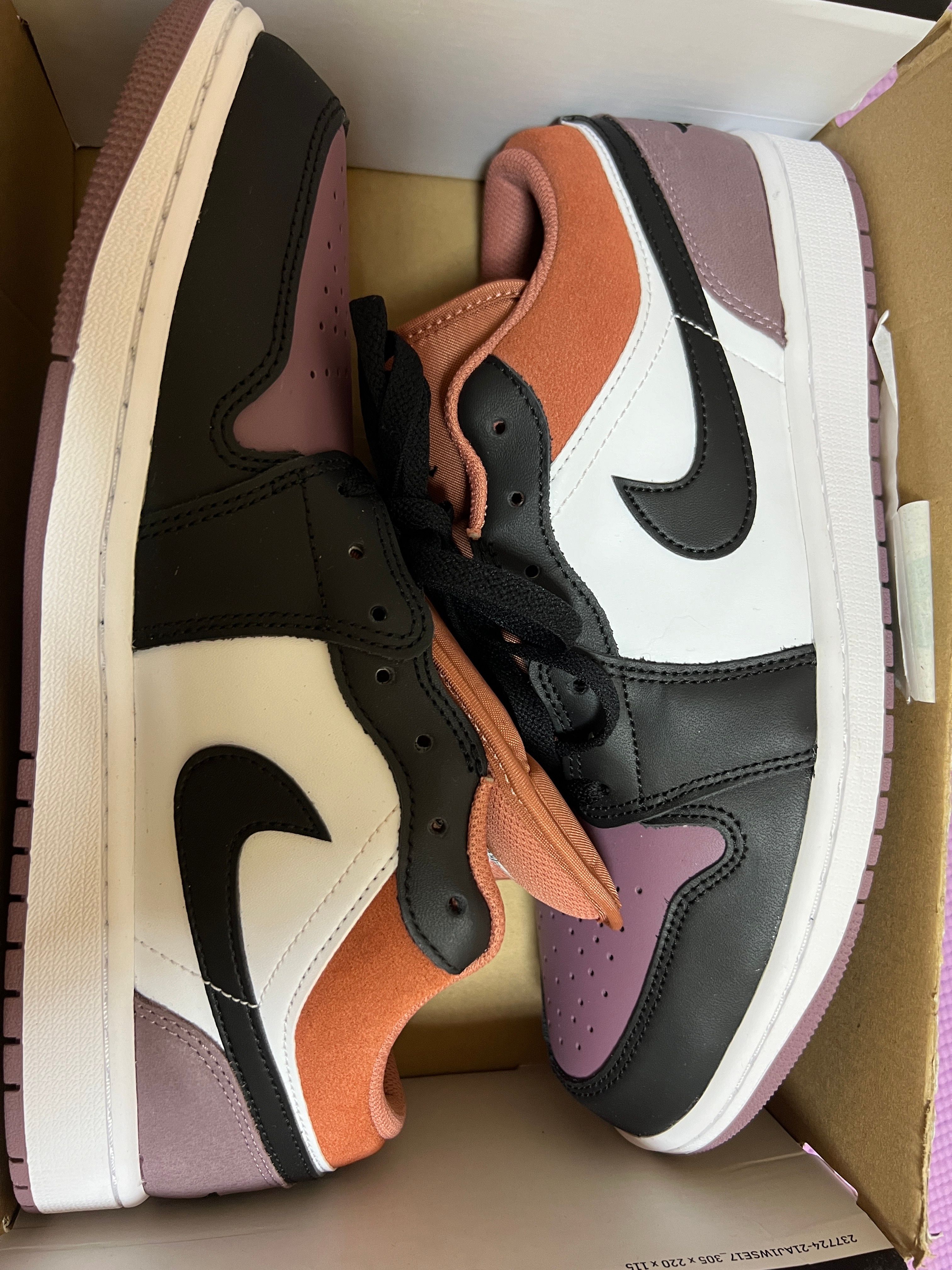 Nike Air Jordan 1 Low SE "White/Sky J Orange/Sky J Mauve/Black"