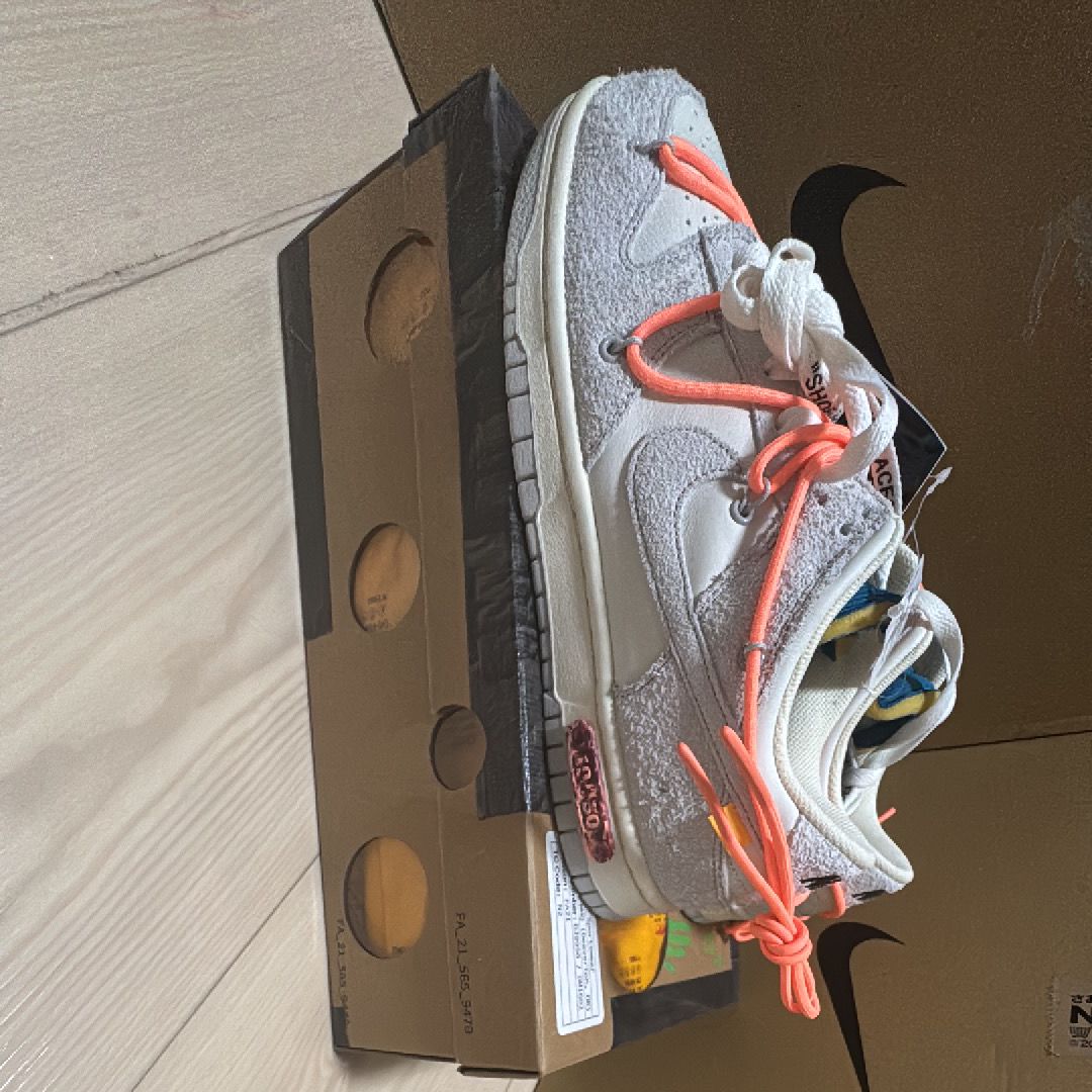 Off-White x Nike Dunk Low Lot 19/50 Sail Neutral Grey DJ0950-119