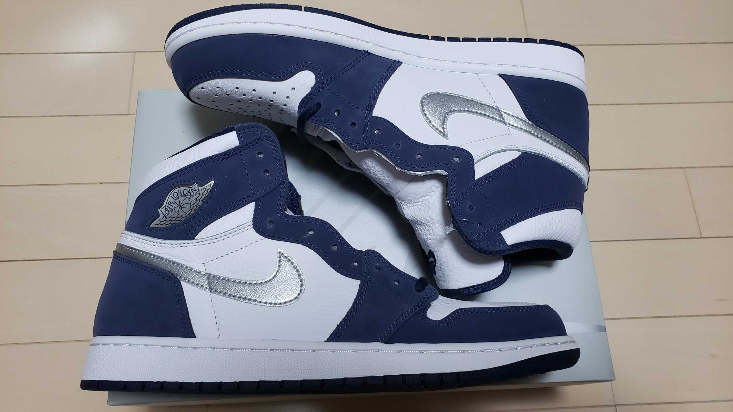 Nike Air Jordan 1 High OG CO.JP "White/Midnight Navy" (2020)(ブリーフケースなし)