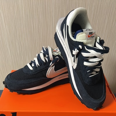 Fragment × sacai × Nike LD Waffle "Blackended Blue"