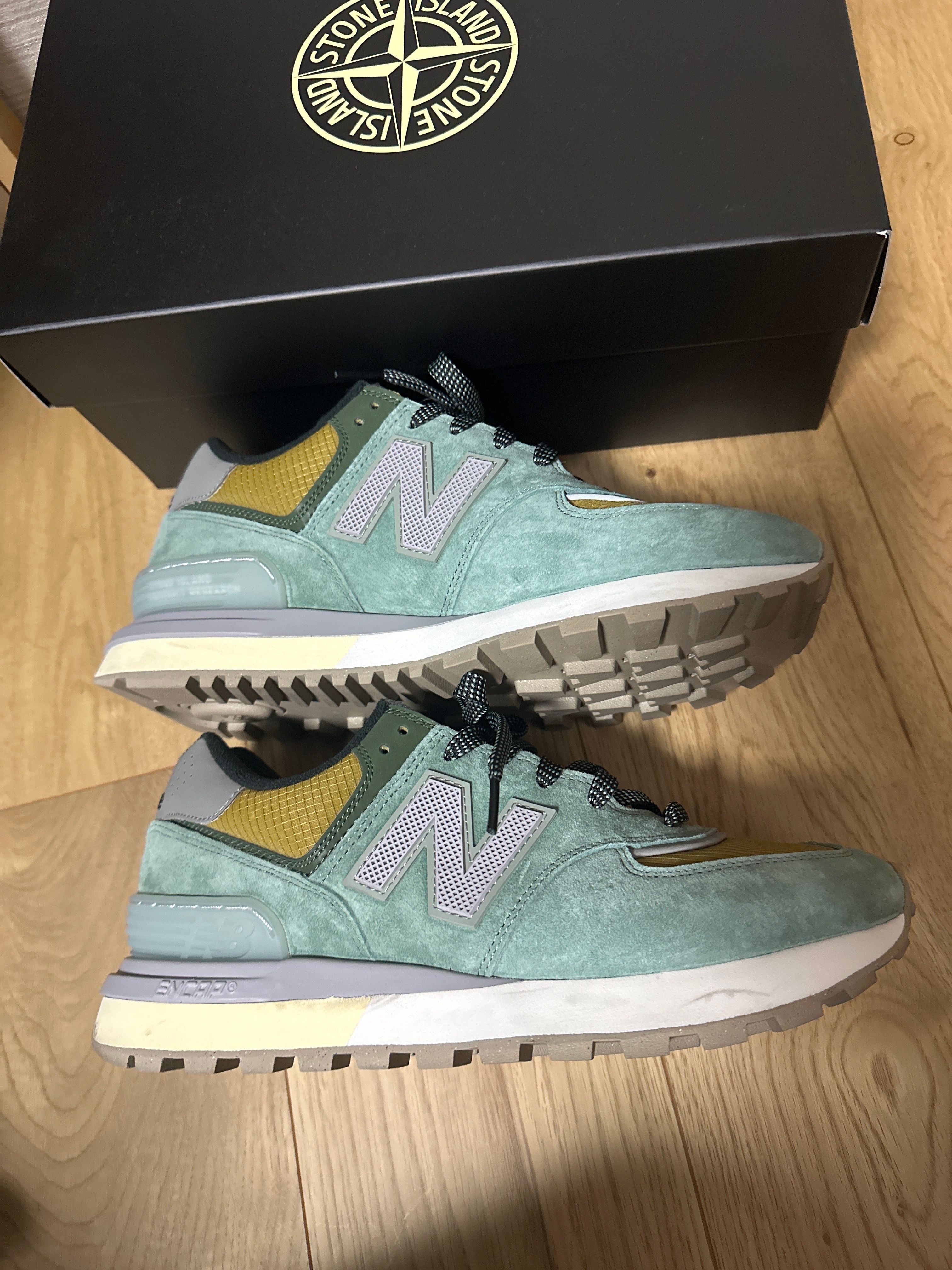 Stone Island × New Balance 574 Legacy "Green Clay"