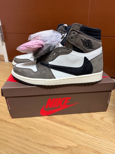 Travis Scott × Nike Air Jordan 1 Retro High OG TS SP "Sail/Dark Mocha"