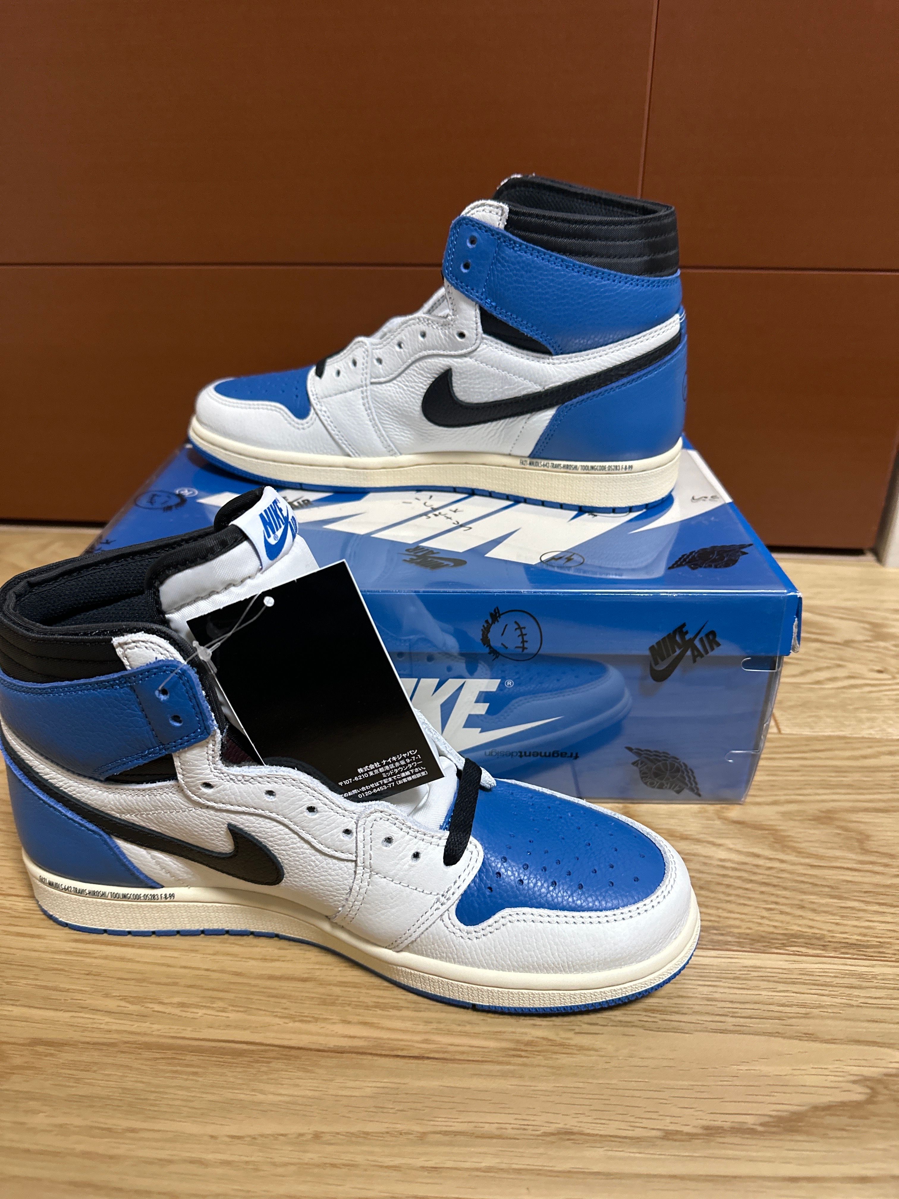 Travis Scott × fragment design × Nike Air Jordan 1 Retro High OG SP "Military Blue"