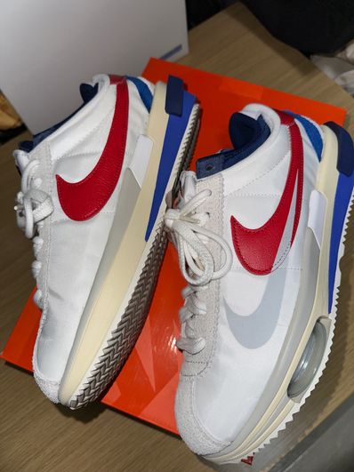 sacai × Nike Zoom Cortez "White and University Red"