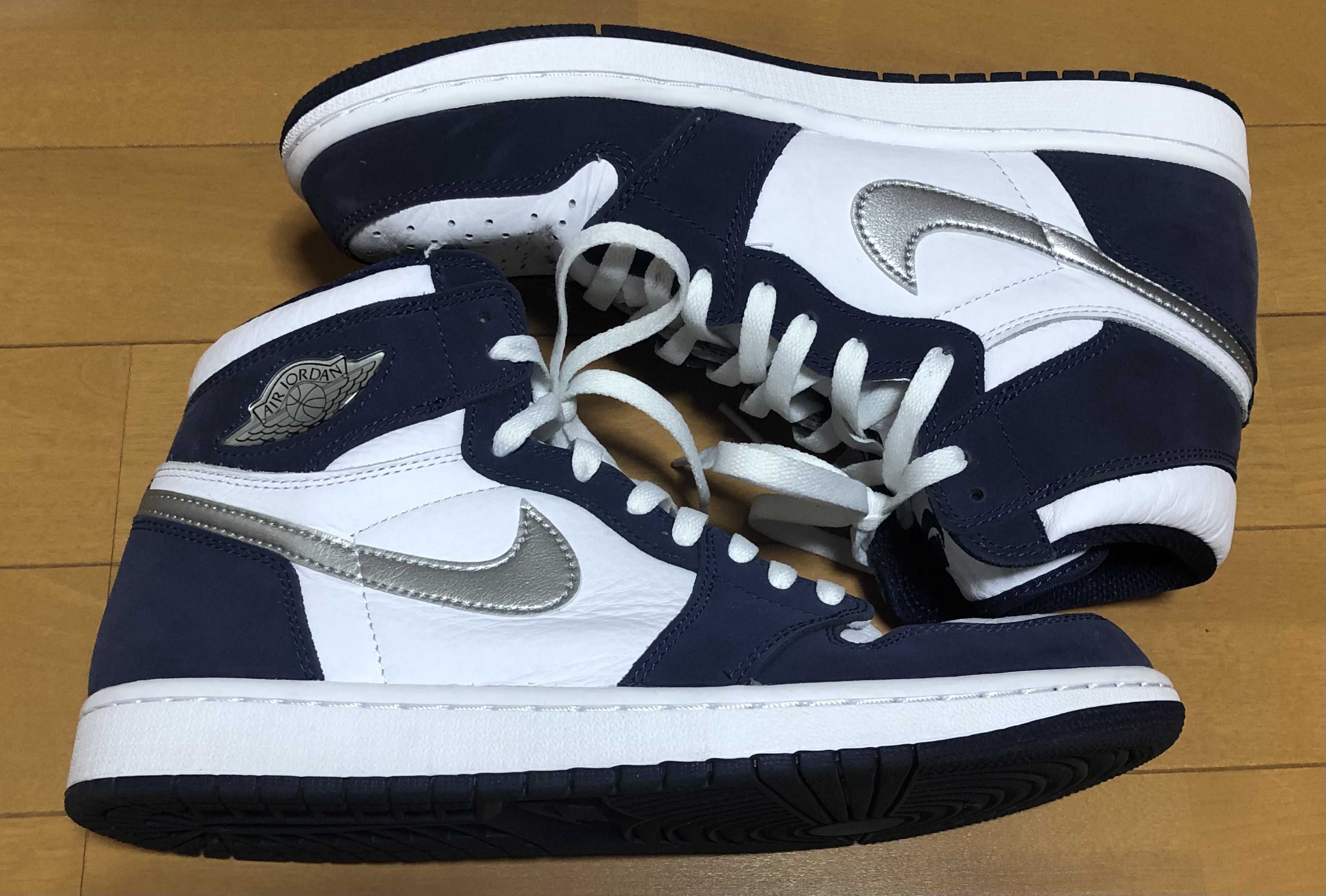 Nike Air Jordan 1 High OG CO.JP "White/Midnight Navy" (2020)(ブリーフケースなし)