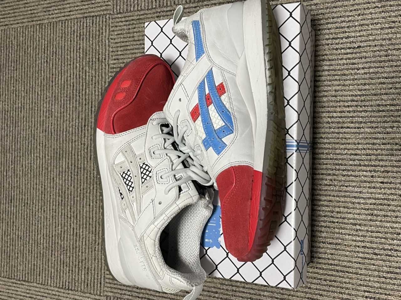 mita sneakers × Asics Gel-Lyte III 30th Anniversary "White/Red-Blue" 