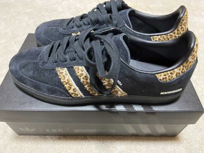 END. × NEIGHBORHOOD × adidas Samba "Core Black/Leopard"