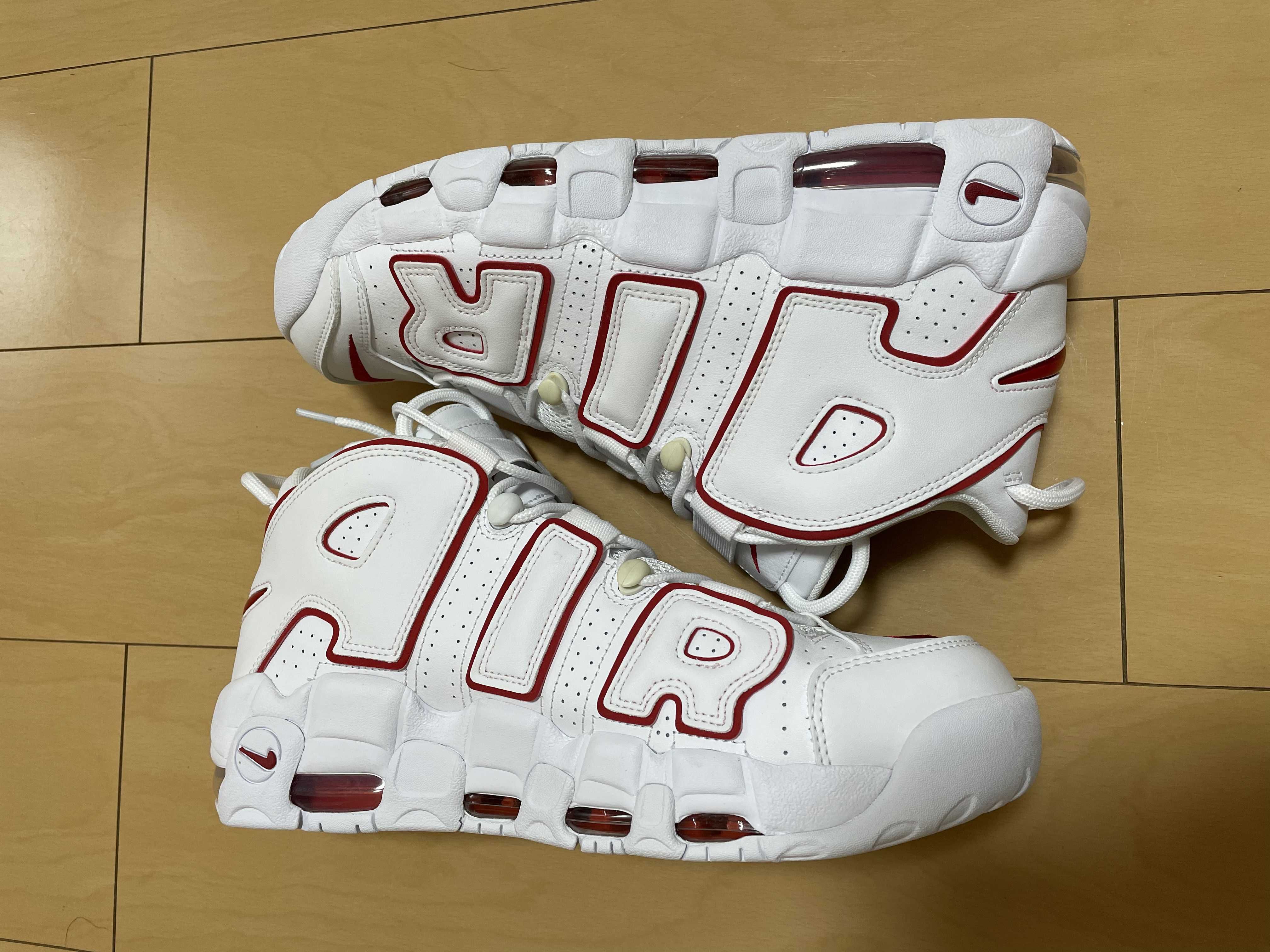 NIKE AIR MORE UPTEMPO "WHITE/VARSITY RED" (2021)