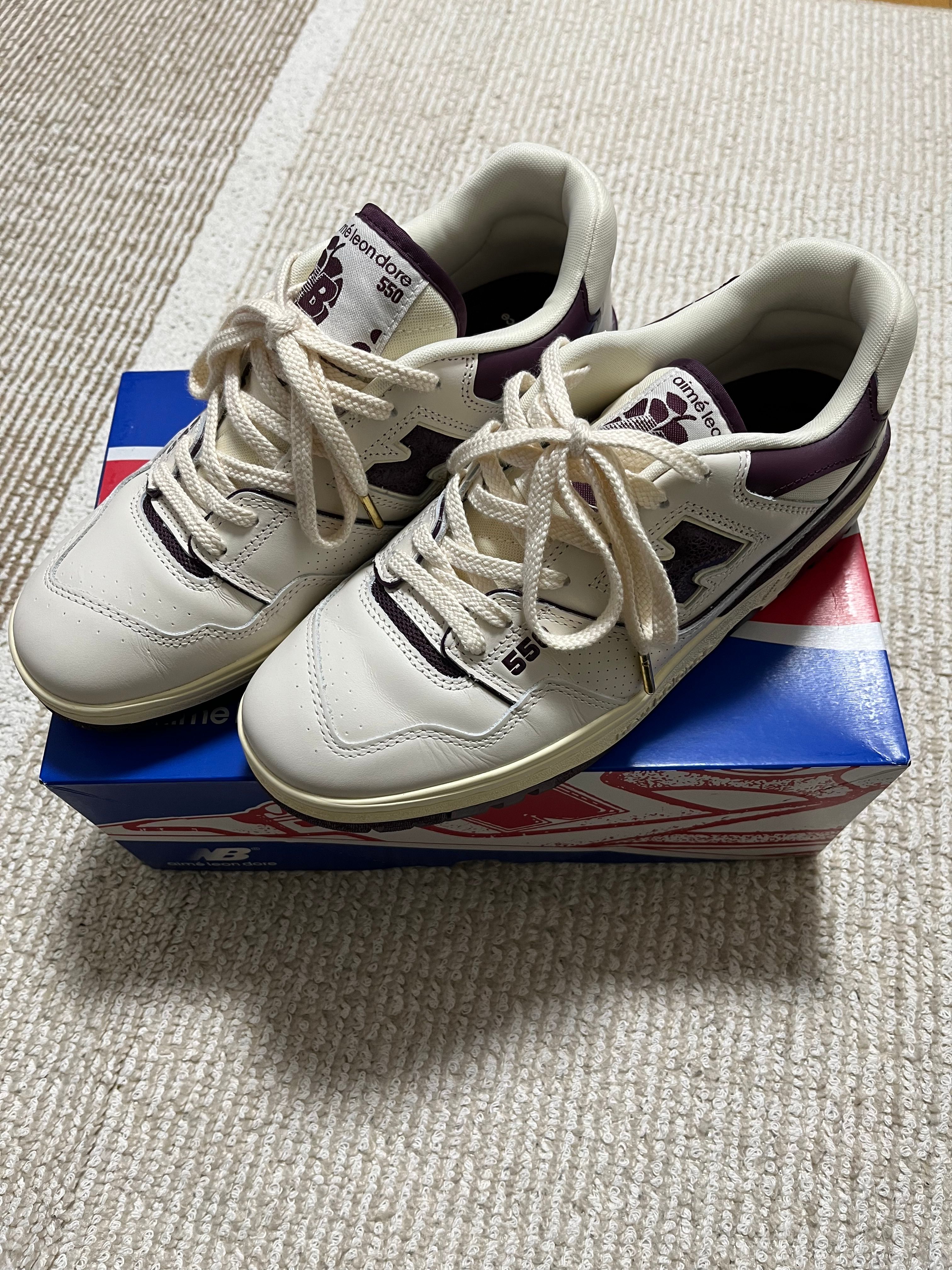 Aime Leon Dore × New Balance 550 "White/Purple"