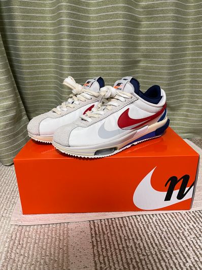 sacai × Nike Zoom Cortez "White and University Red"