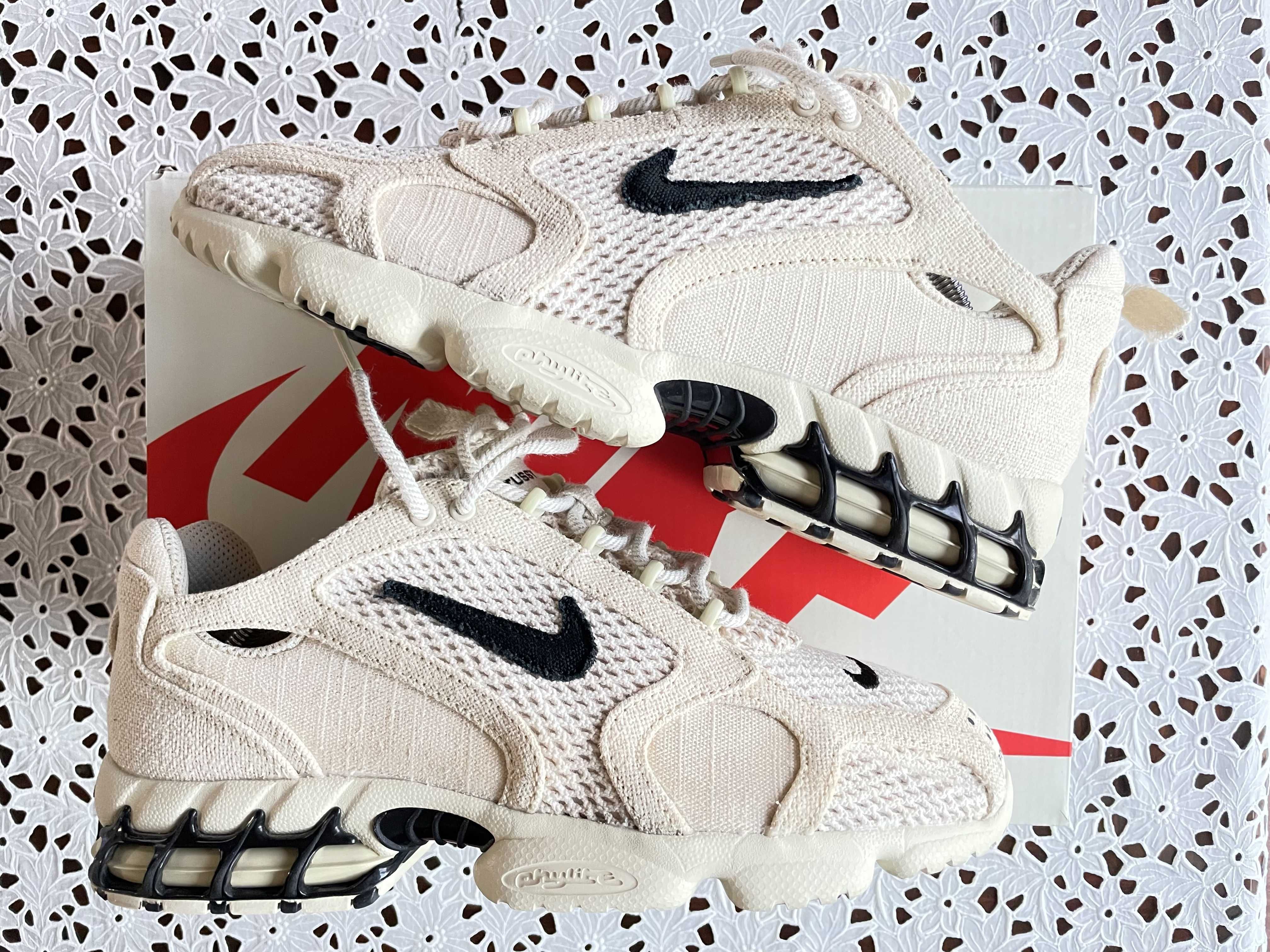 Stussy × Nike Air Zoom Spiridon CG 2 "Fossil/Black"