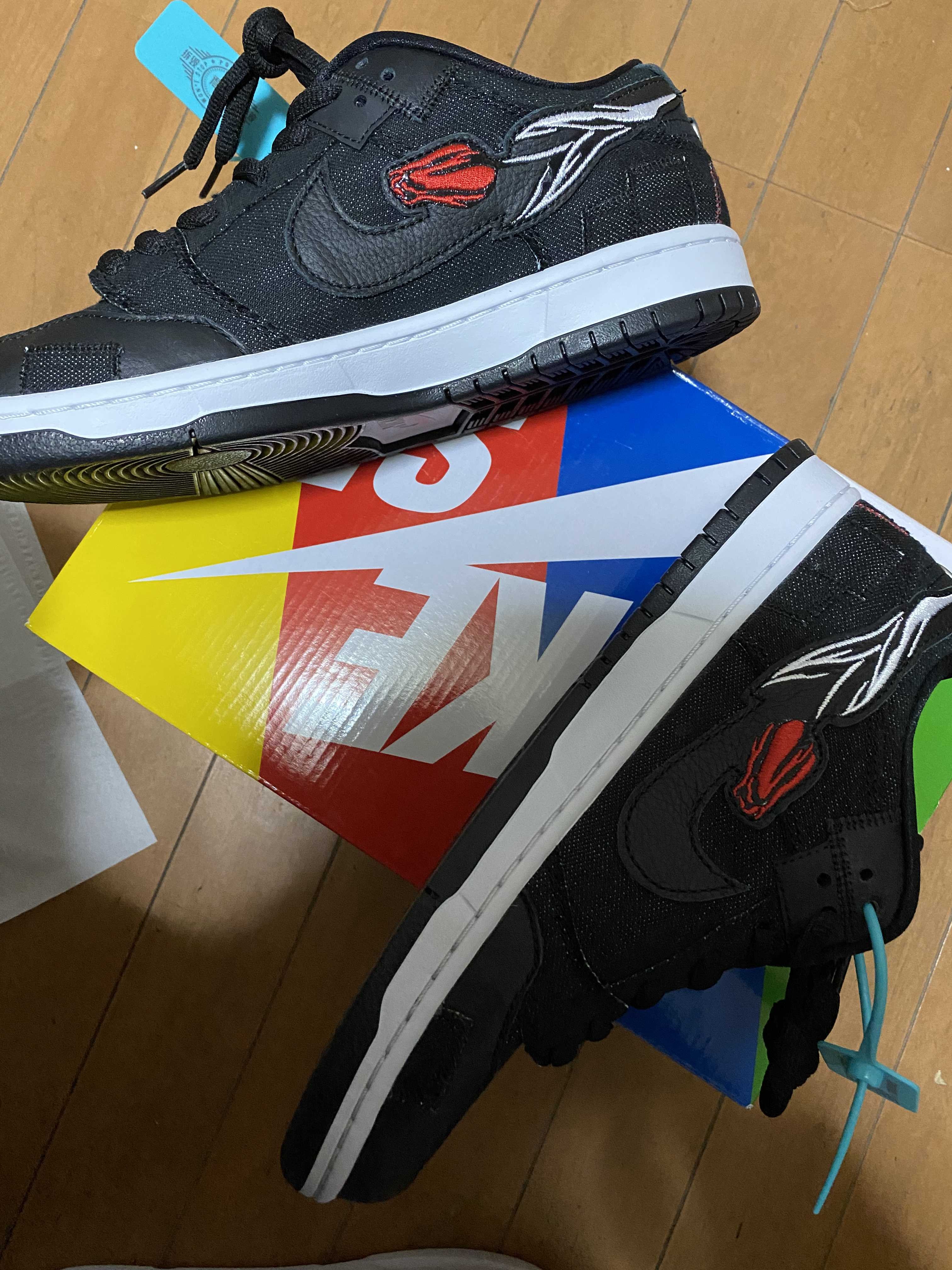 Wasted Youth × Nike SB Dunk Low "Black Denim" / VERDY