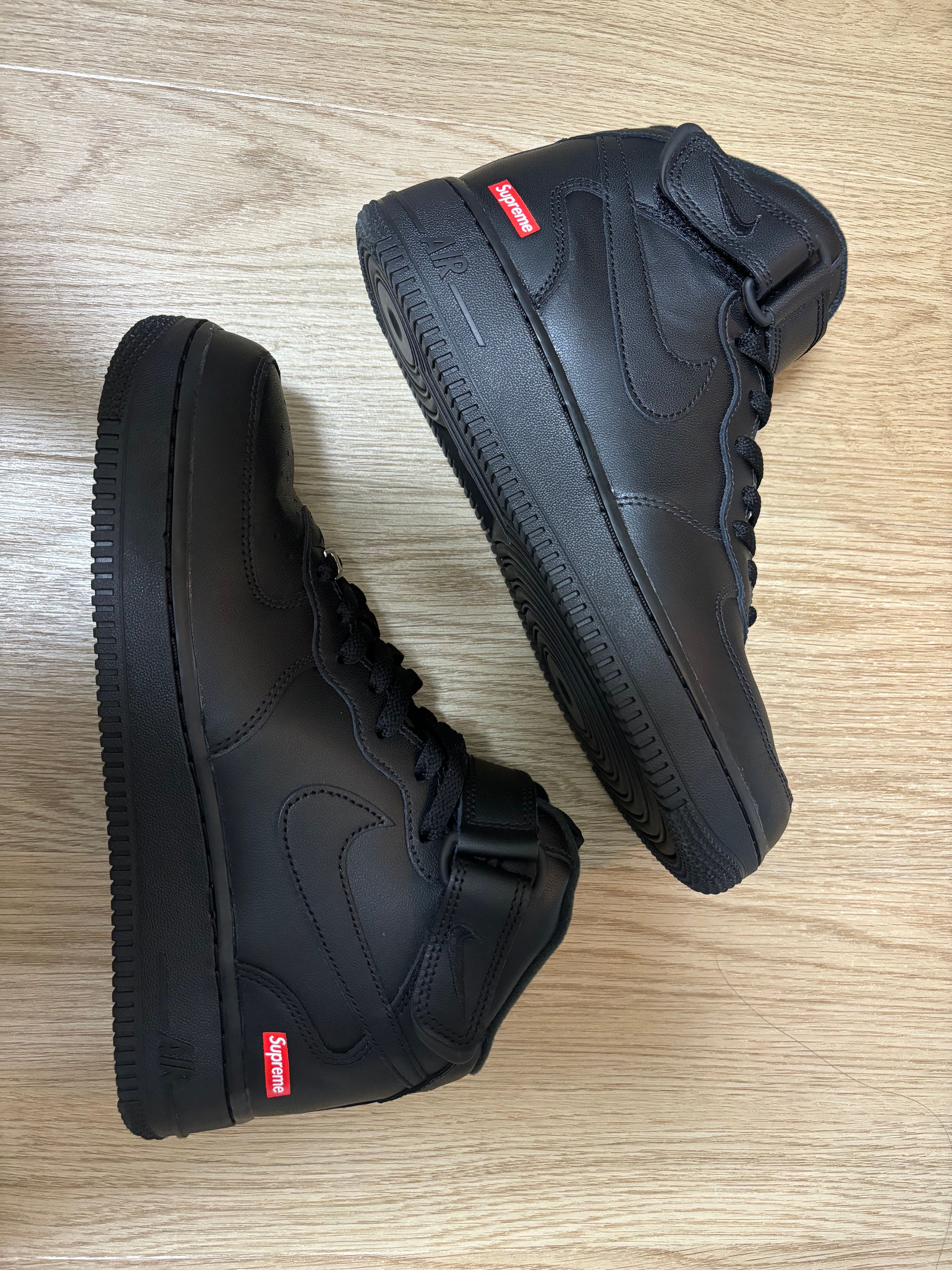 Supreme × Nike Air Force 1 Mid "Black" FW24