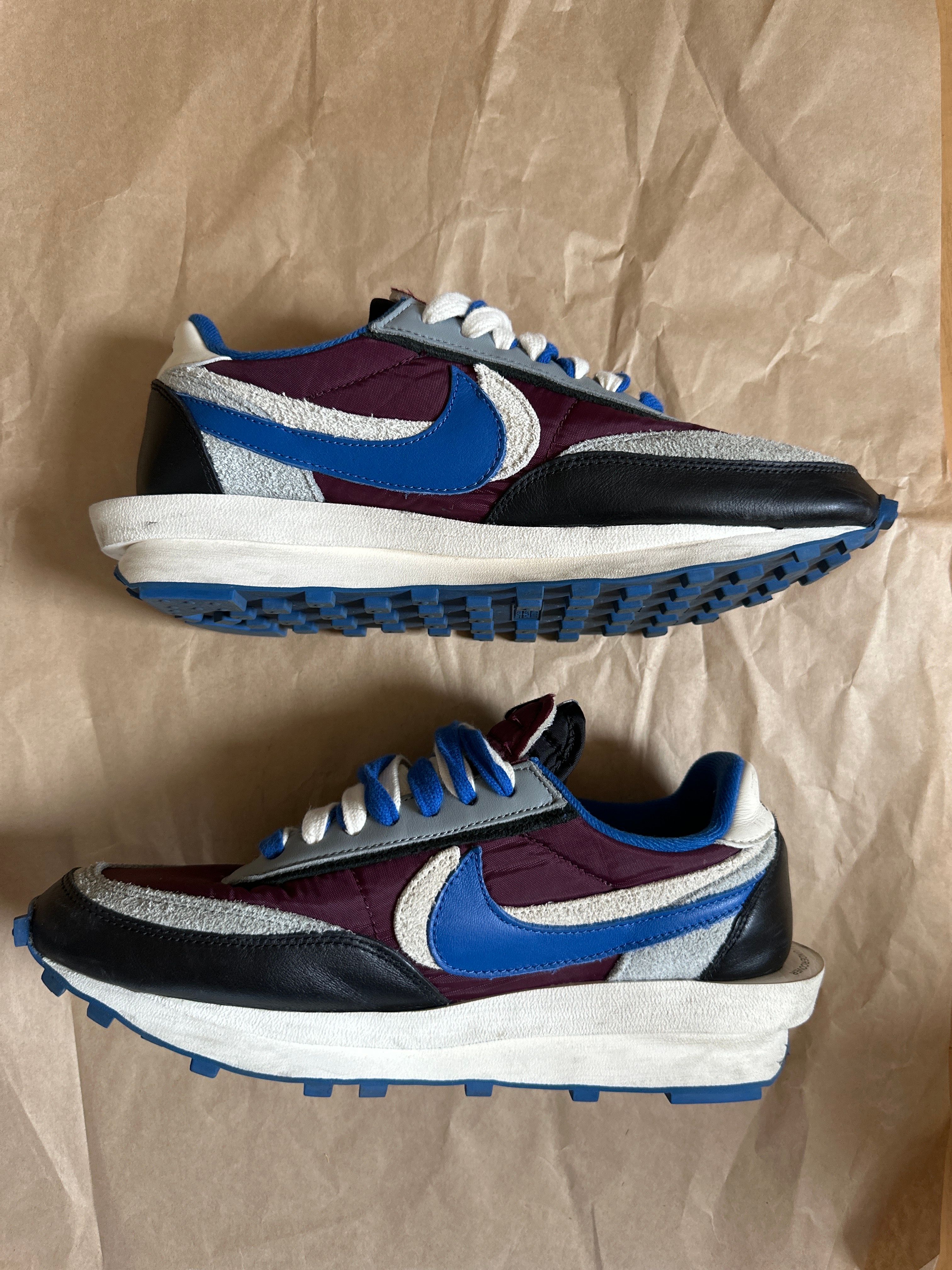 UNDERCOVER × sacai × Nike LD Waffle "Night Maroon/Pale Ivory-Ground Grey-Team Royal"