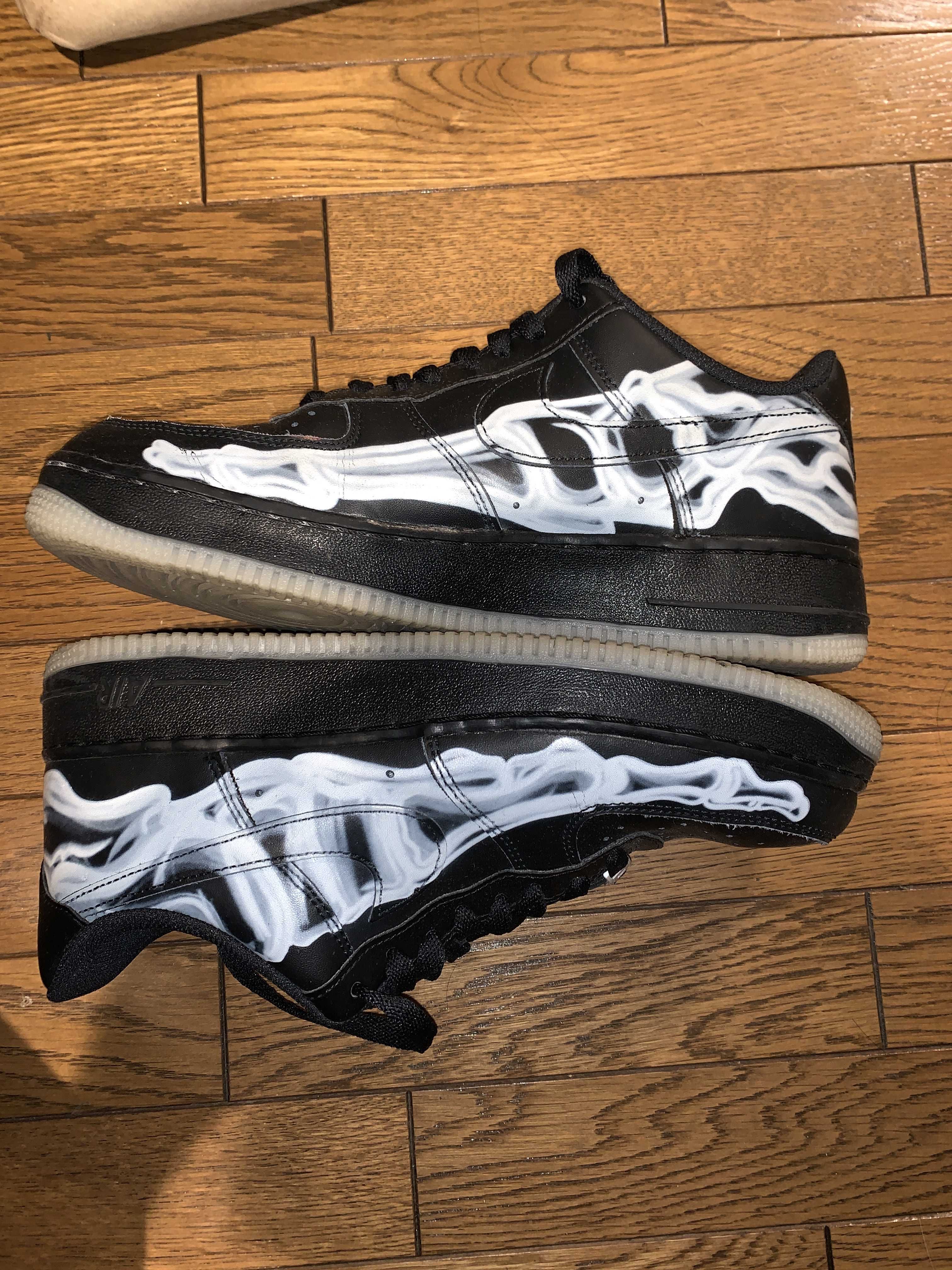 Nike Air Force 1 Low "Black Skeleton"