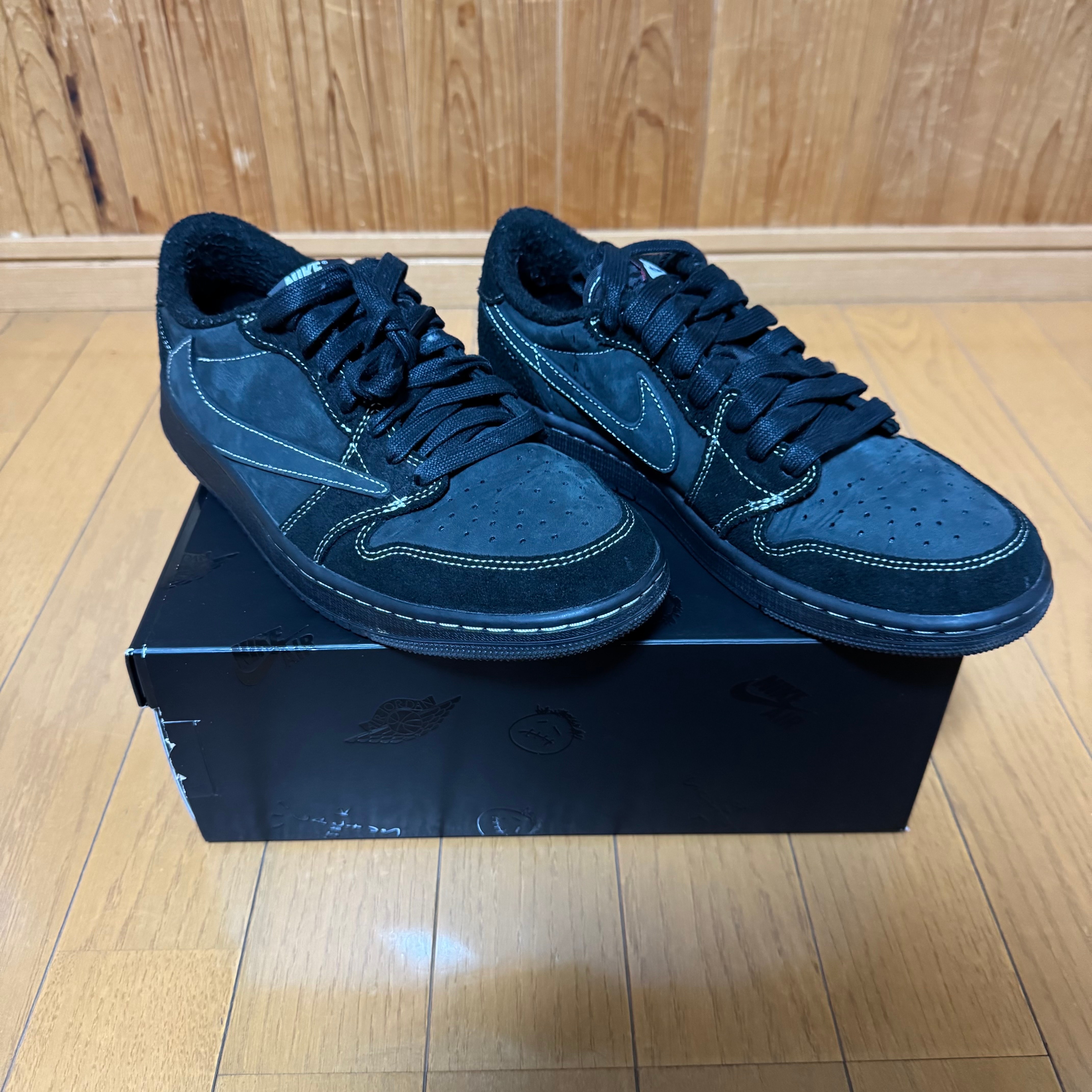 Travis Scott × Nike Air Jordan 1 Low OG SP "Black Phantom"