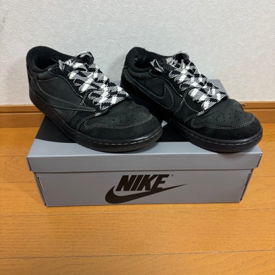 Travis Scott × Nike Air Jordan 1 Low OG SP "Black Phantom"